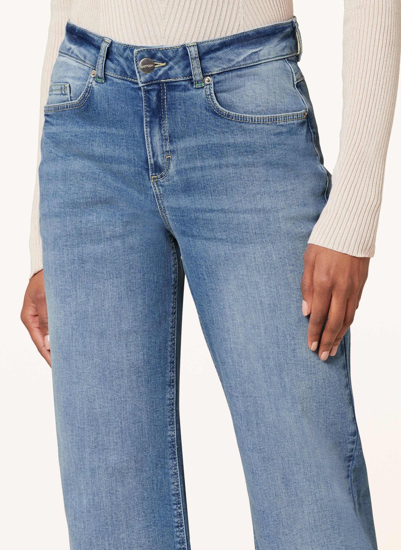 CARTOON Flared Jeans, Farbe: 8619 MIDDLE/BLUE/DENIM (Bild 5)