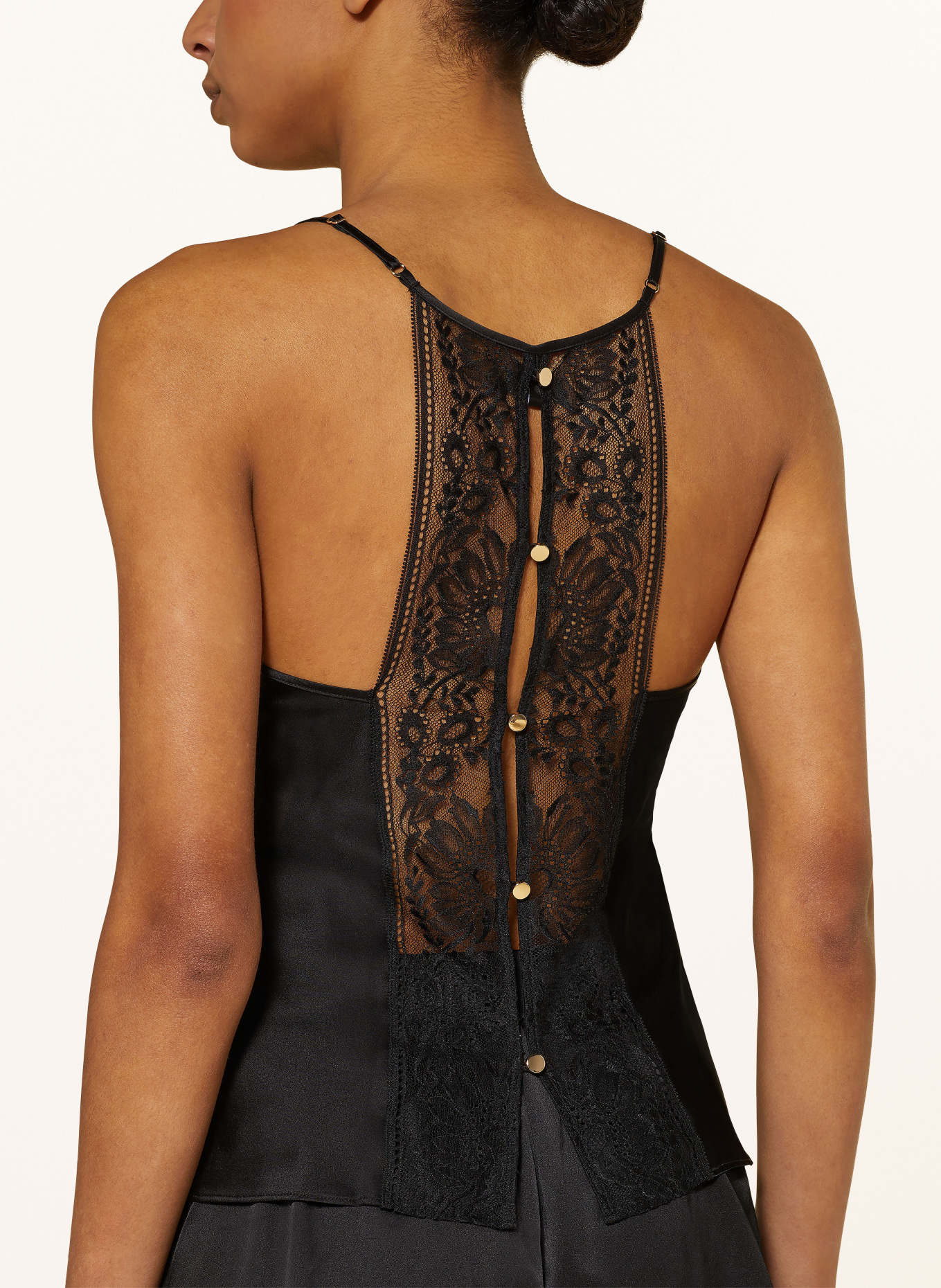 Aubade Pajama top MIDNIGHT WHISPER made of silk, Color: BLACK (Image 5)