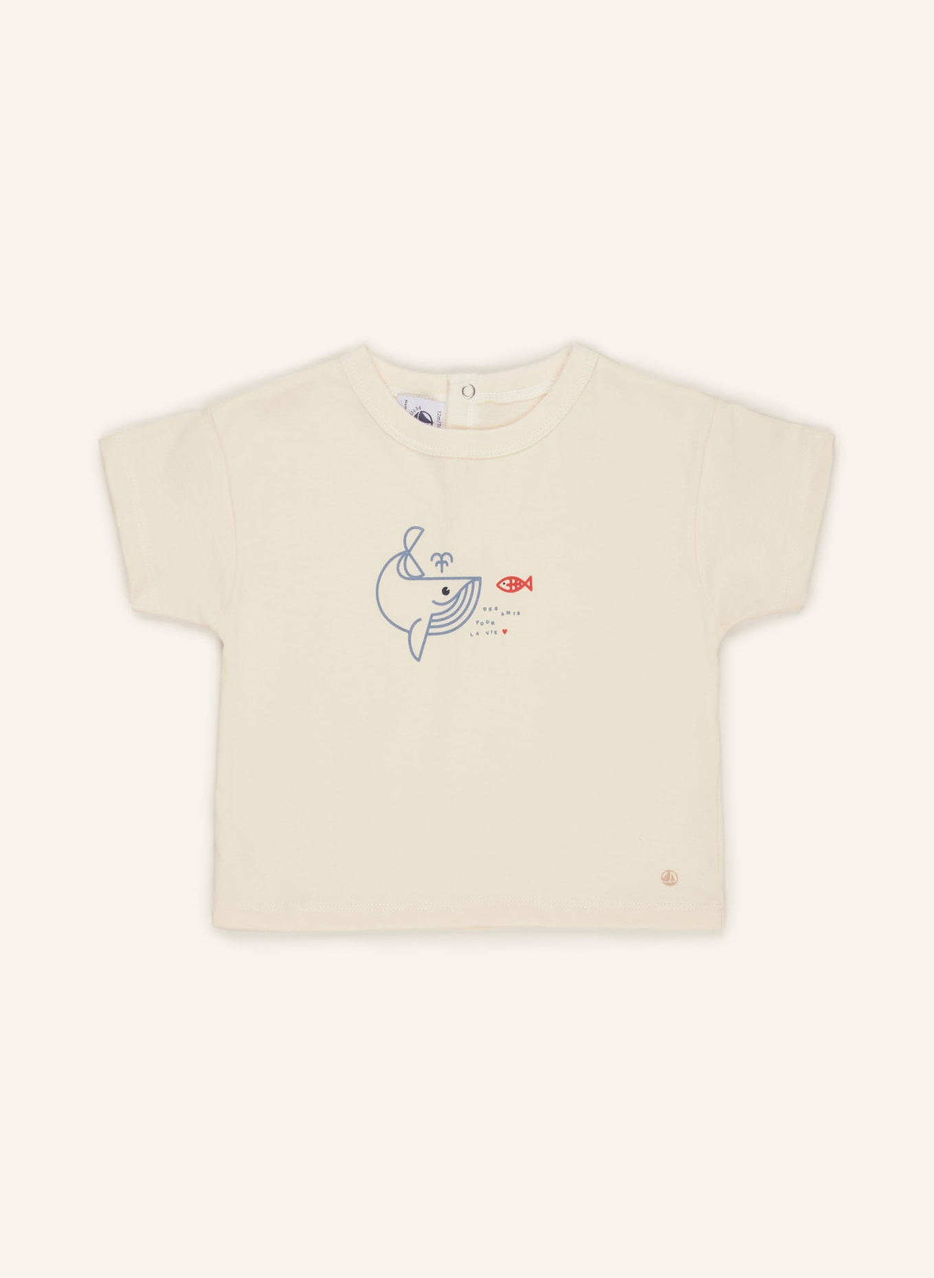 PETIT BATEAU T-Shirt, Farbe: CREME/ BLAU/ ROT (Bild 1)