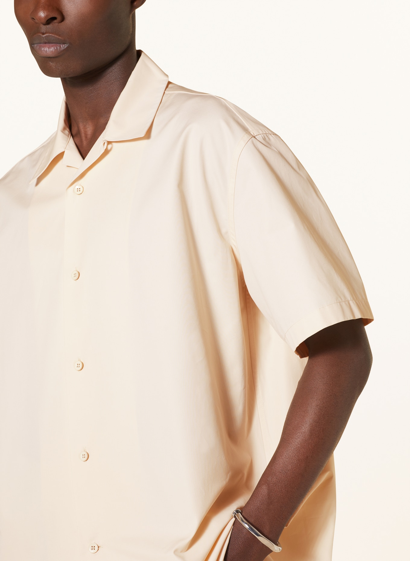 JIL SANDER Short-sleeve shirt comfort fit, Color: LIGHT BROWN (Image 4)