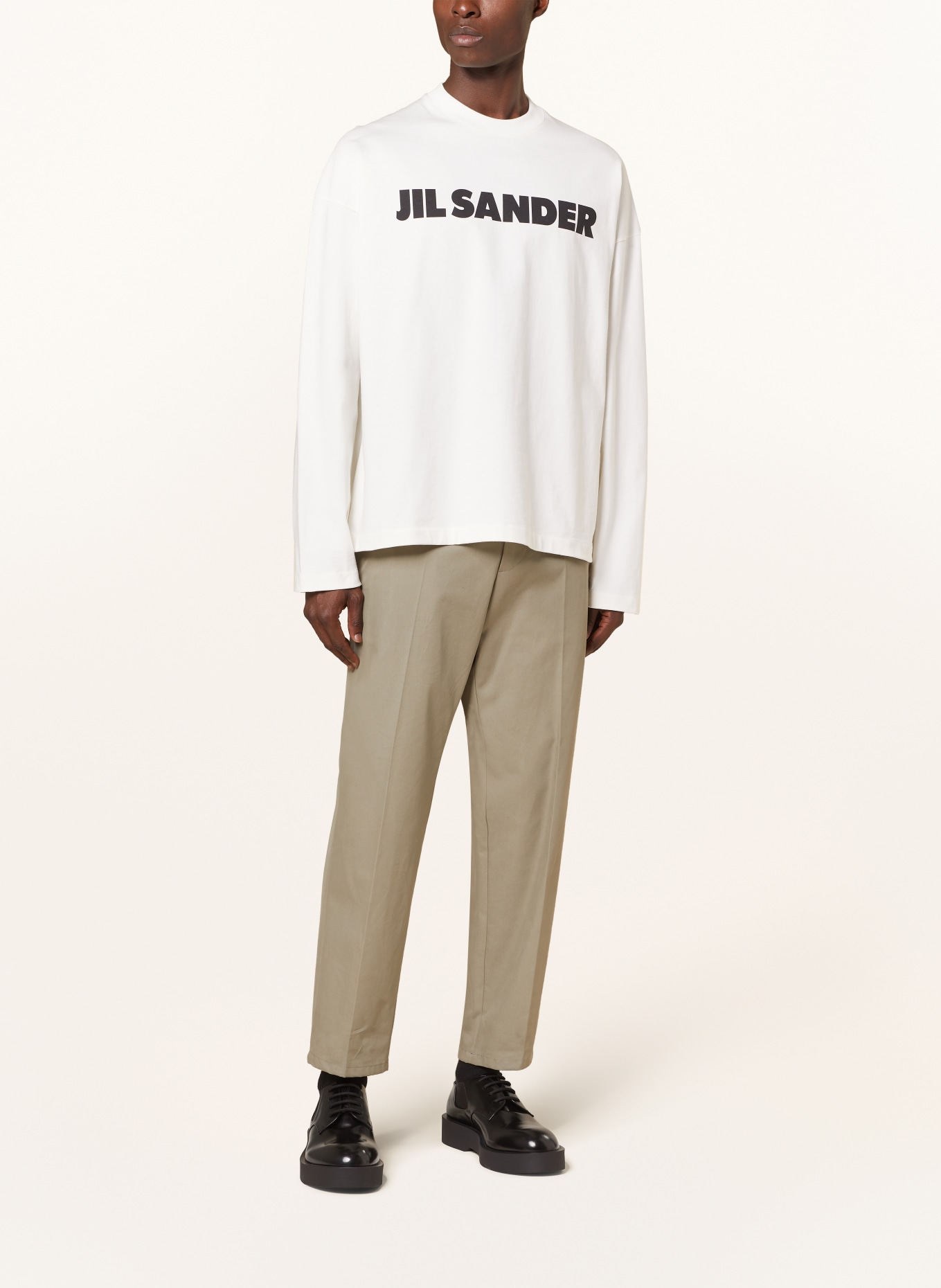 JIL SANDER Oversized long sleeve shirt, Color: WHITE (Image 2)