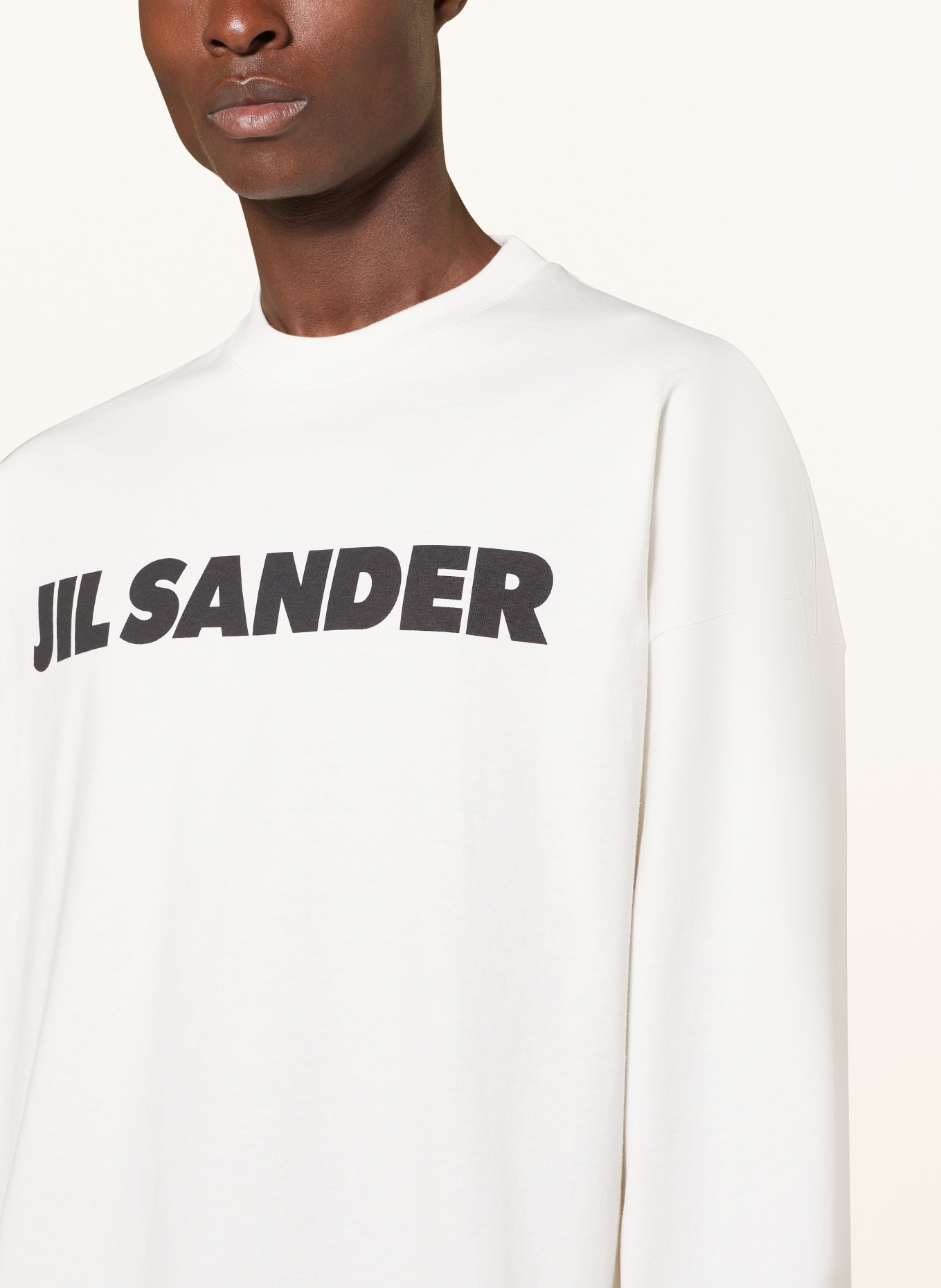 JIL SANDER Oversized long sleeve shirt, Color: WHITE (Image 4)