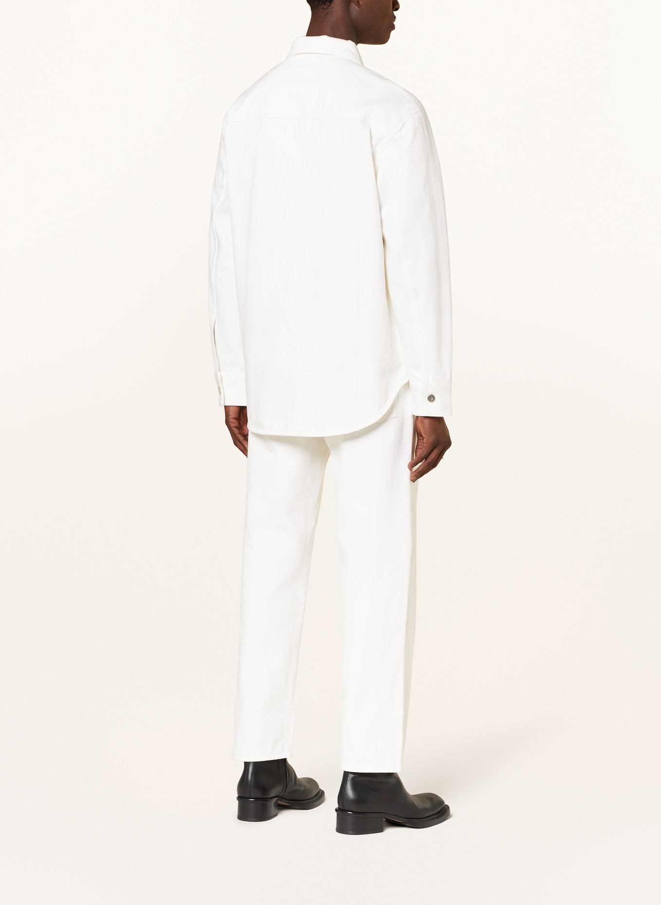 JIL SANDER Denim overshirt, Color: WHITE (Image 3)