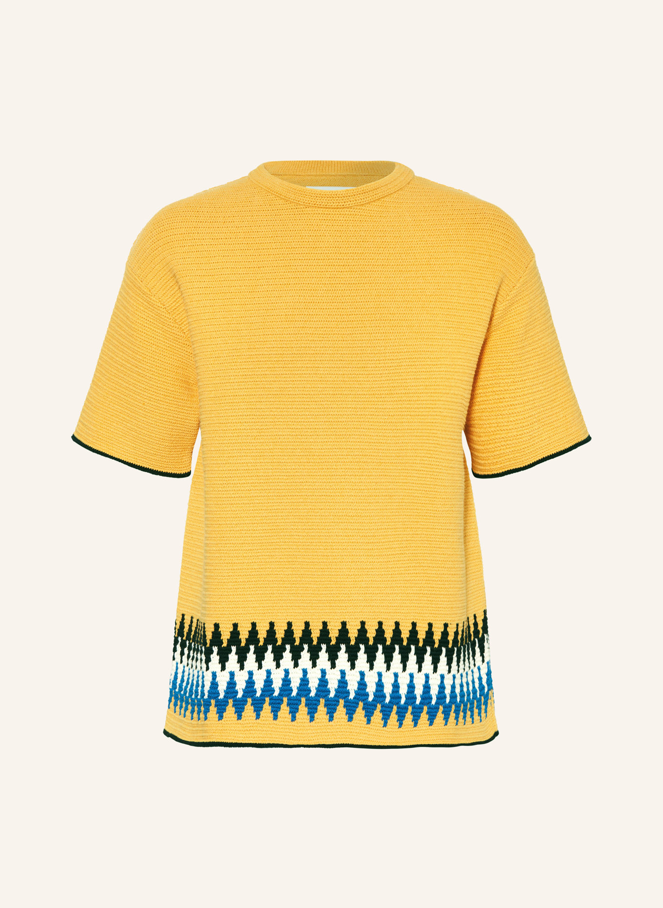 JIL SANDER Úpletové tričko, Barva: TMAVĚ ŽLUTÁ/ MODRÁ (Obrázek 1)
