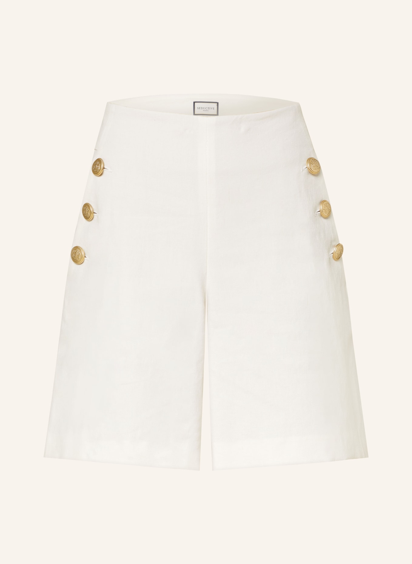 SEDUCTIVE Shorts BRADY with linen, Color: BEIGE (Image 1)