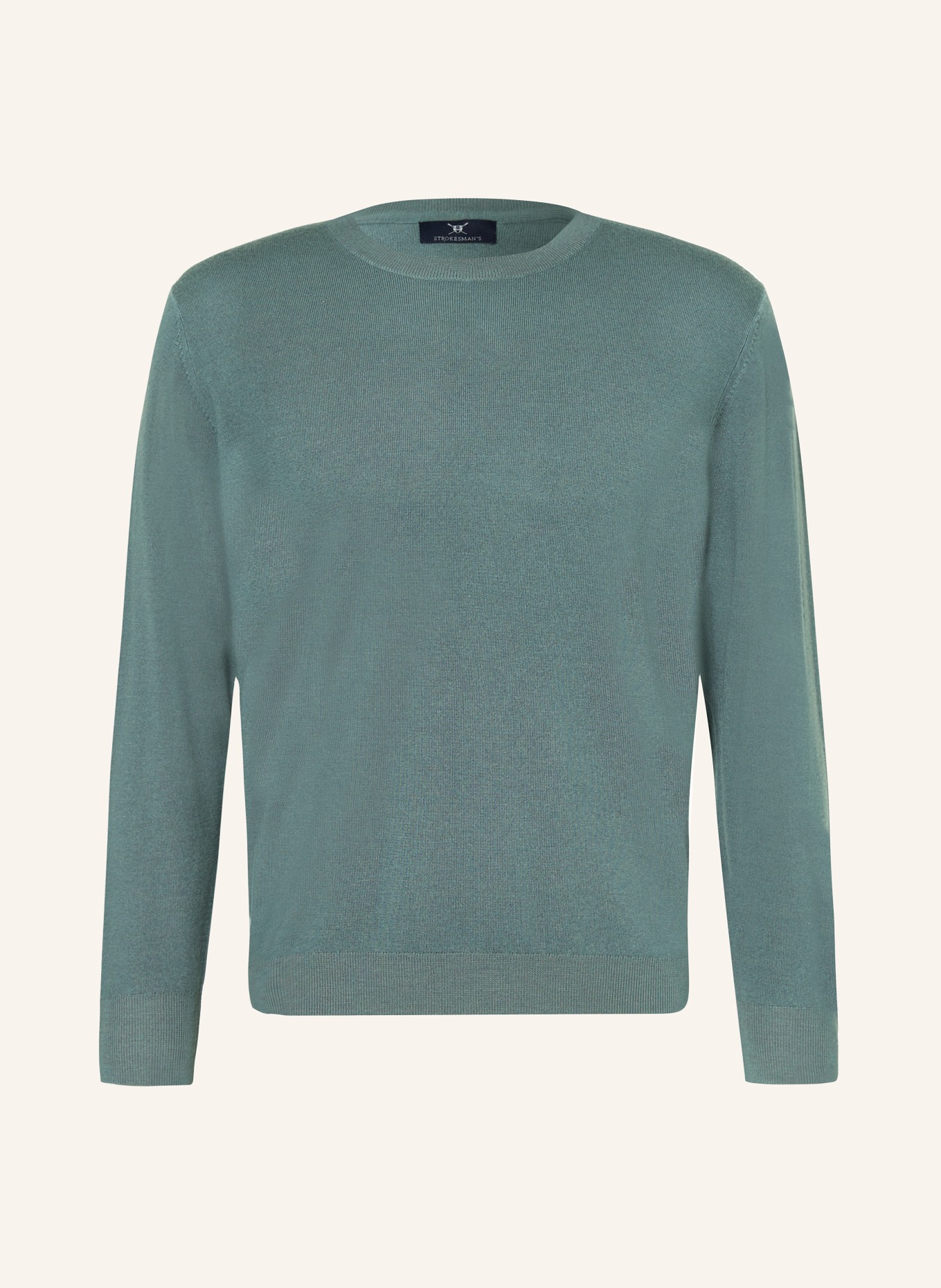 STROKESMAN'S Pullover aus Merinowolle, Farbe: OLIV (Bild 1)