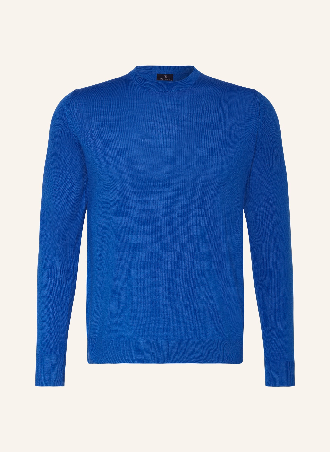 STROKESMAN'S Pullover aus Merinowolle: BLAU