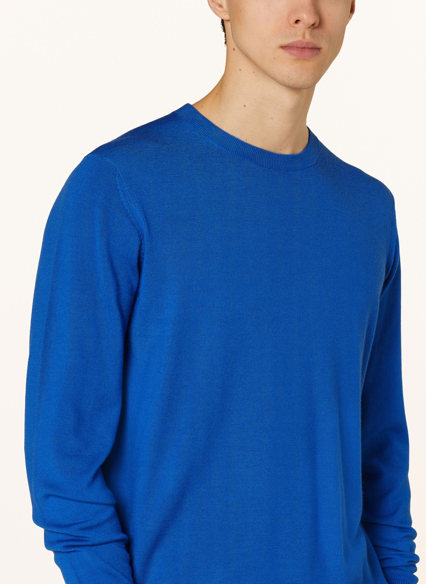 STROKESMAN'S Pullover aus Merinowolle: BLAU