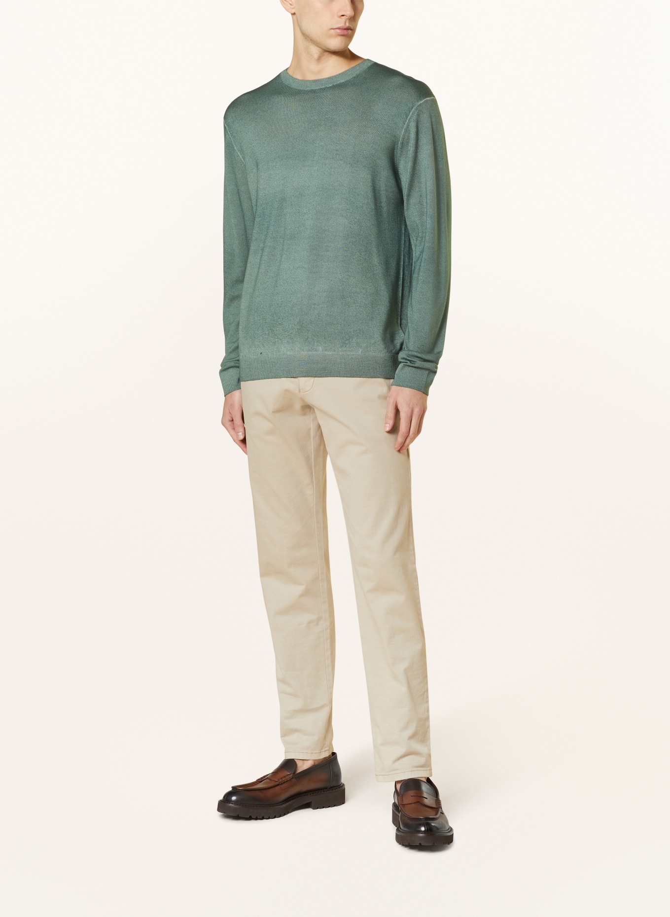 STROKESMAN'S Sweater, Color: OLIVE (Image 2)