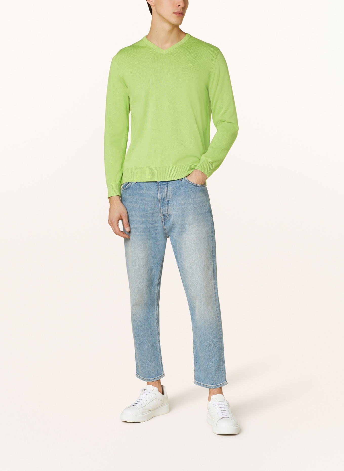 STROKESMAN'S Pullover: HELLGRÜN