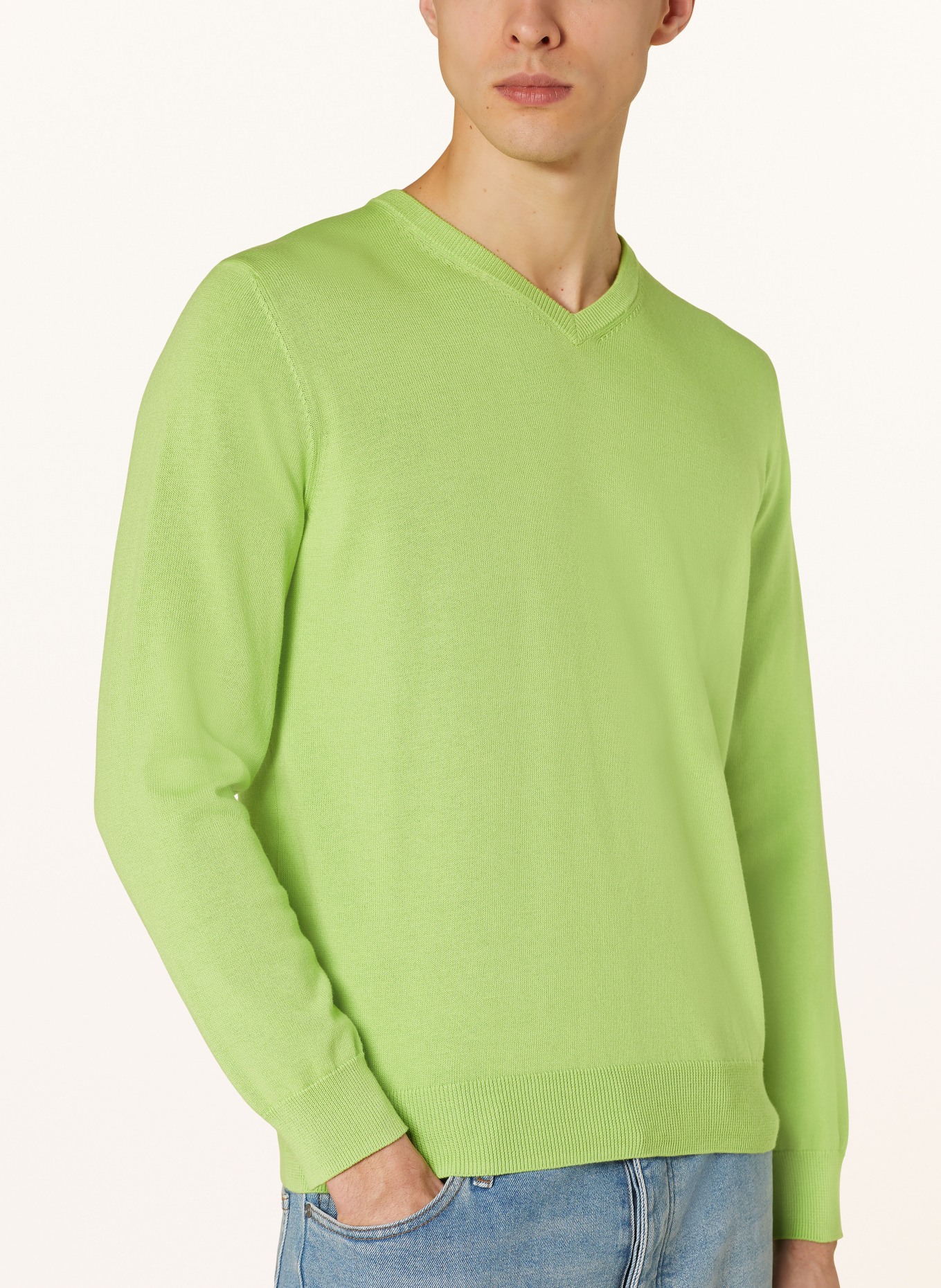 STROKESMAN'S Pullover: HELLGRÜN