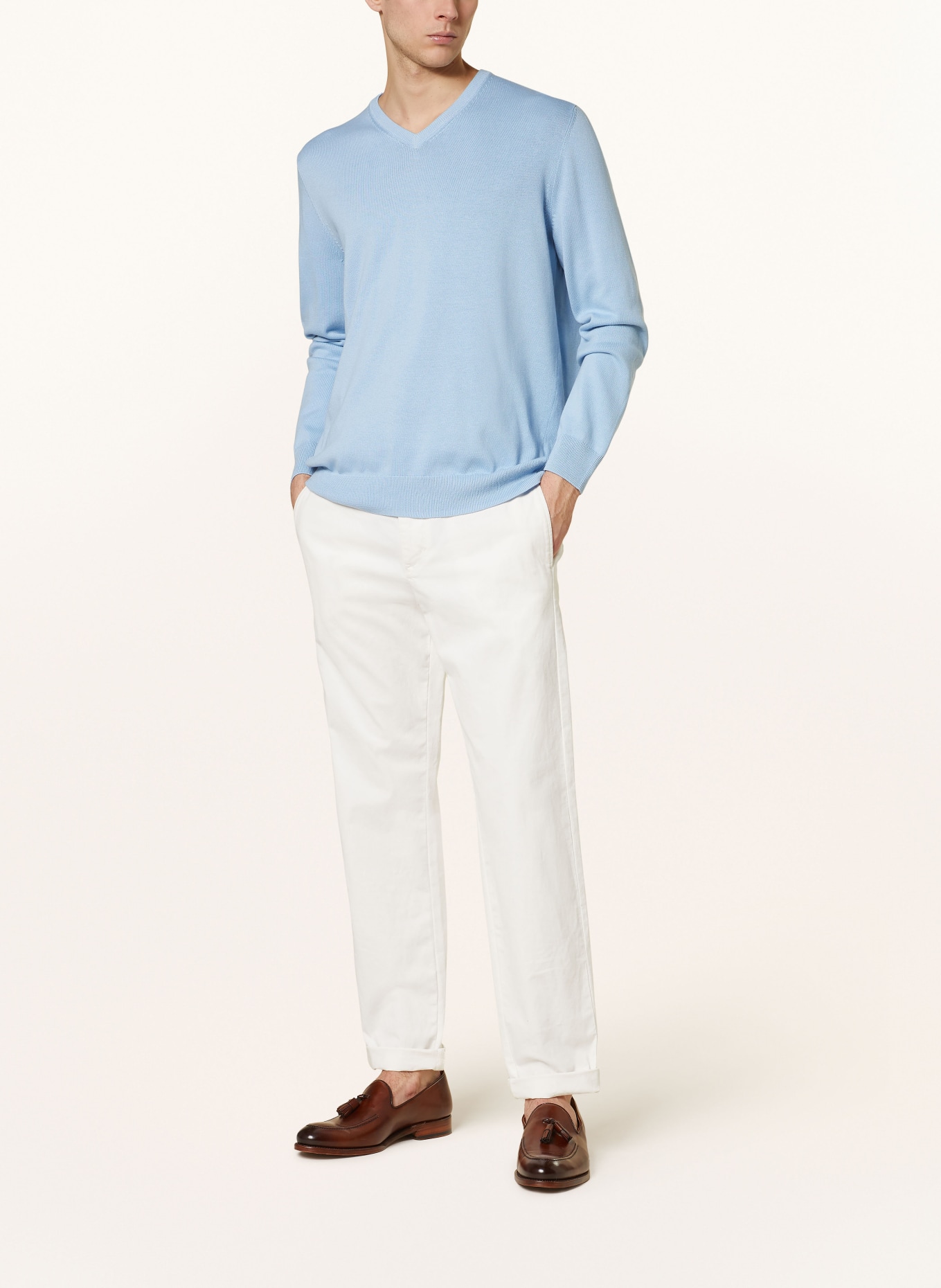 STROKESMAN'S Pullover: HELLBLAU