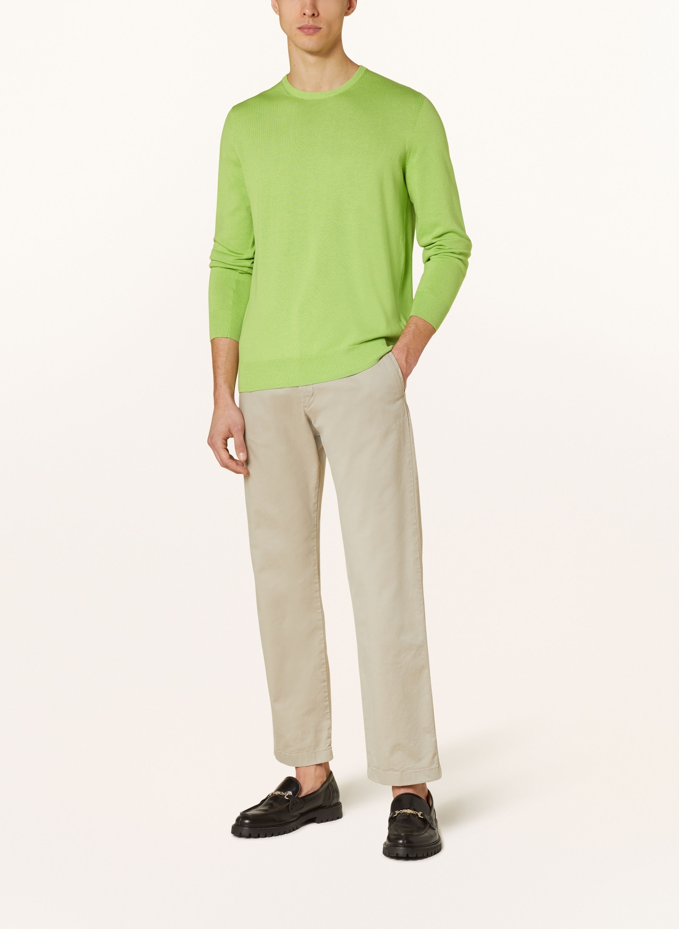 STROKESMAN'S Pullover: HELLGRÜN