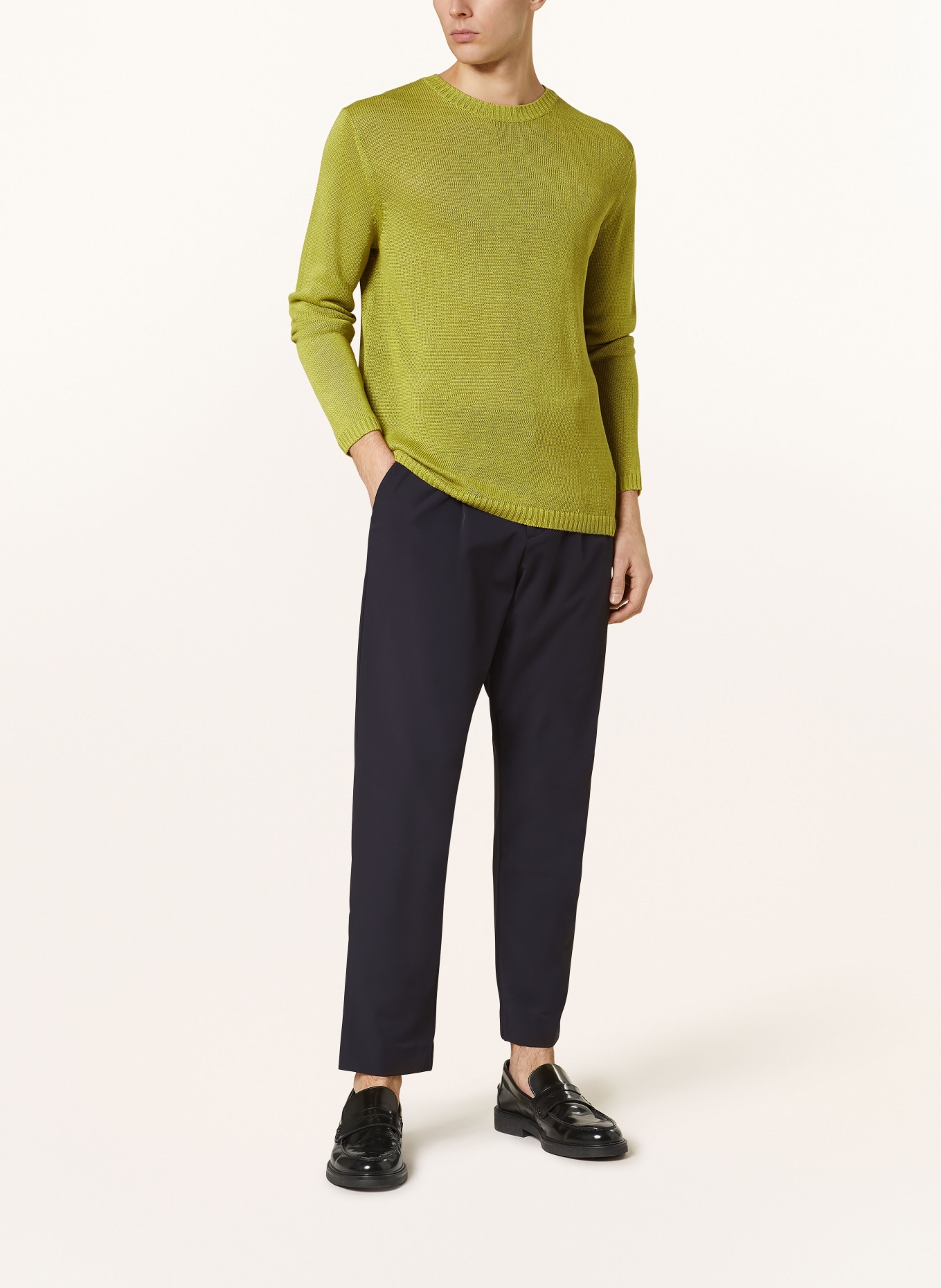 PAUL Linen sweater, Color: GREEN (Image 2)