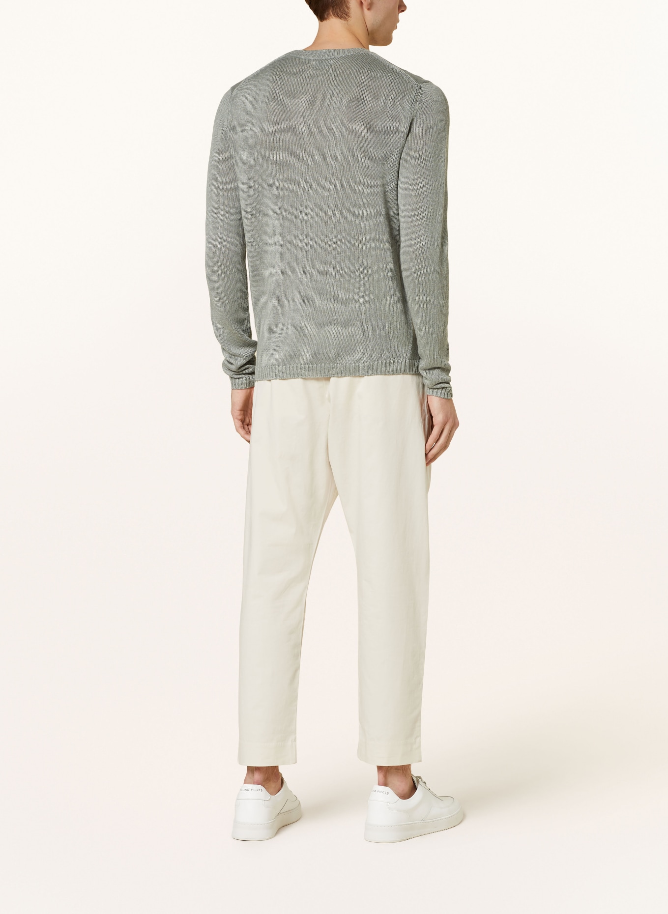 PAUL Leinenpullover: OLIV