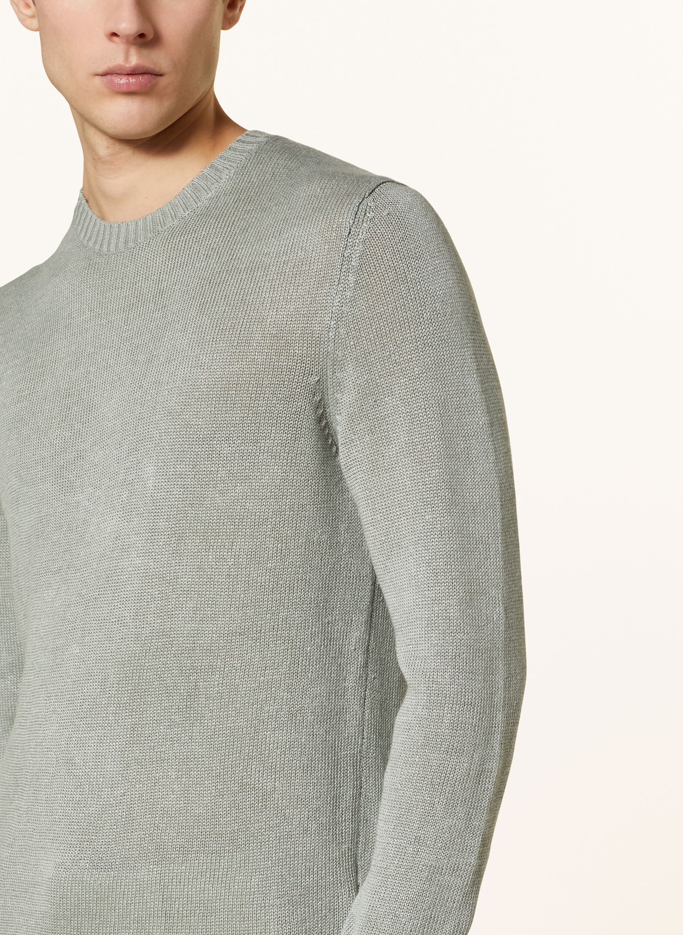 PAUL Leinenpullover: OLIV