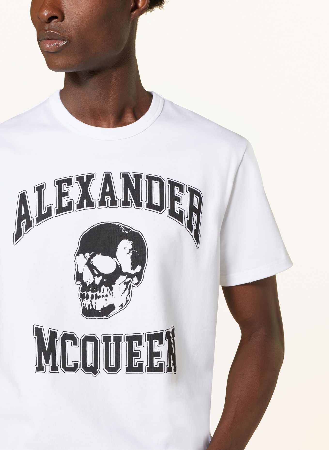Alexander McQUEEN T-shirt, Kolor: BIAŁY/ CZARNY (Obrazek 4)