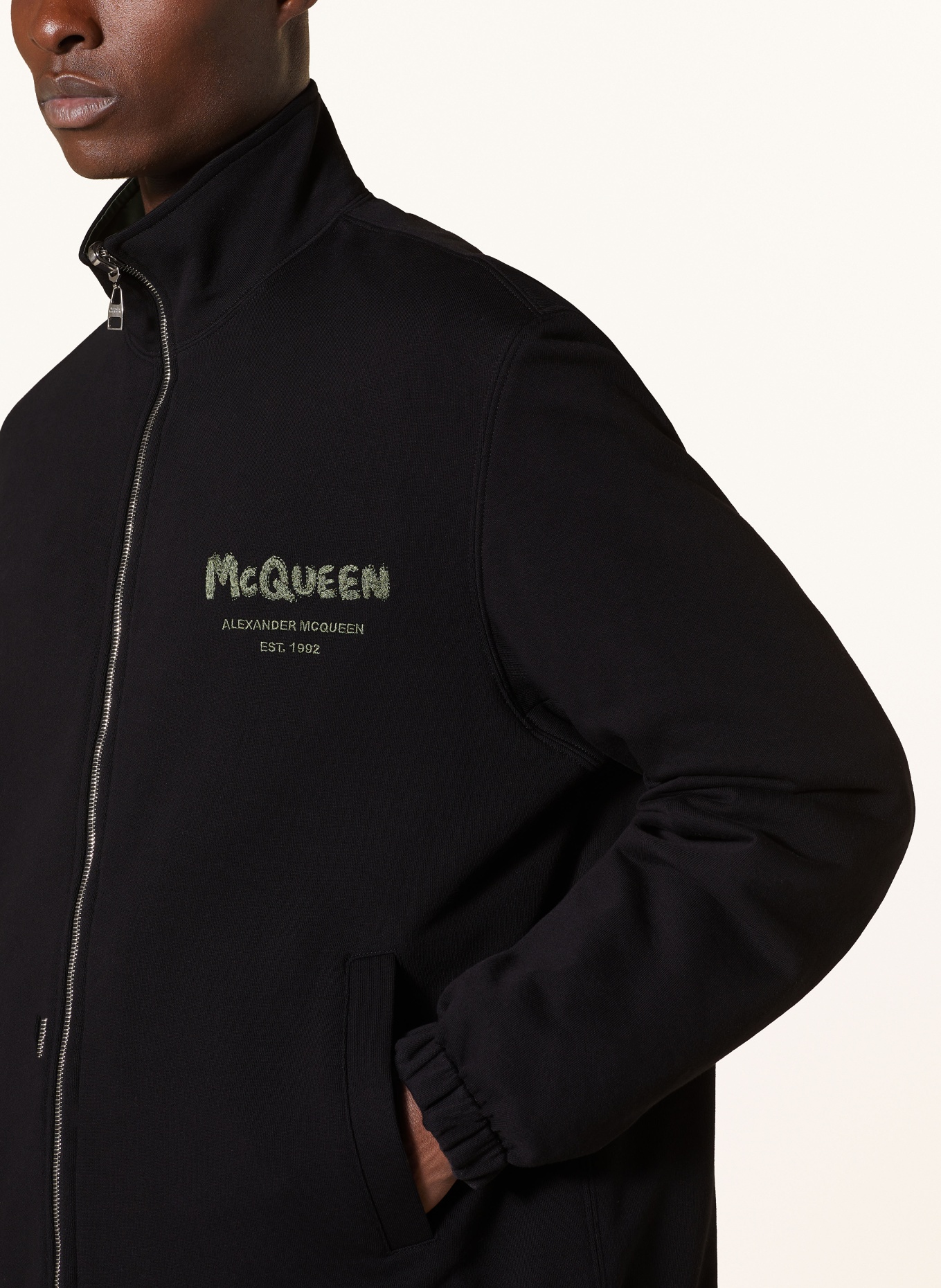 Alexander McQUEEN Reversible bomber jacket, Color: BLACK/ KHAKI (Image 5)