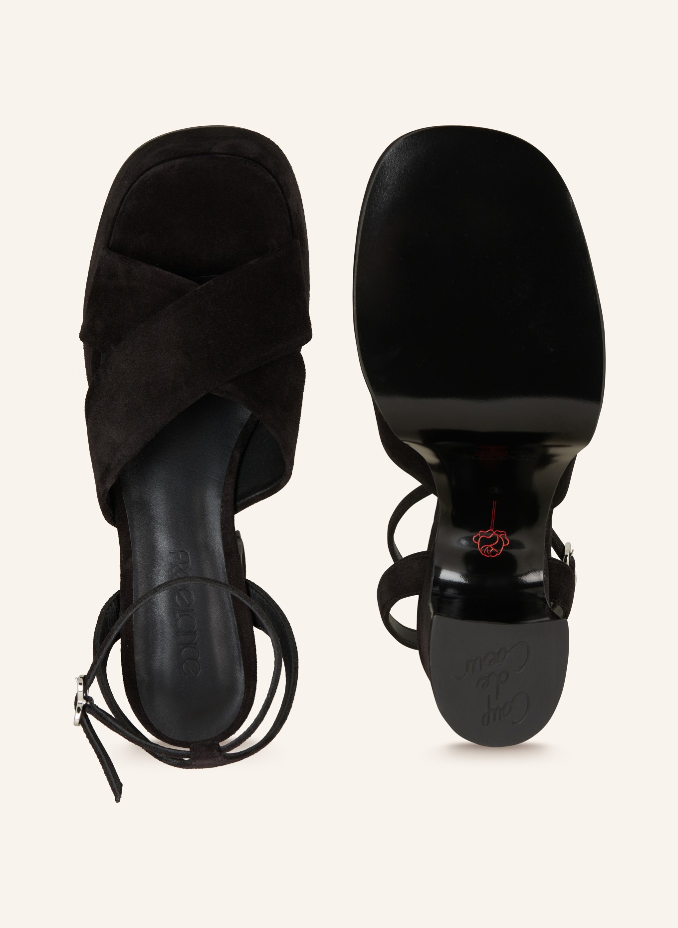 FREE LANCE Platform sandals GABI 95, Color: BLACK (Image 5)