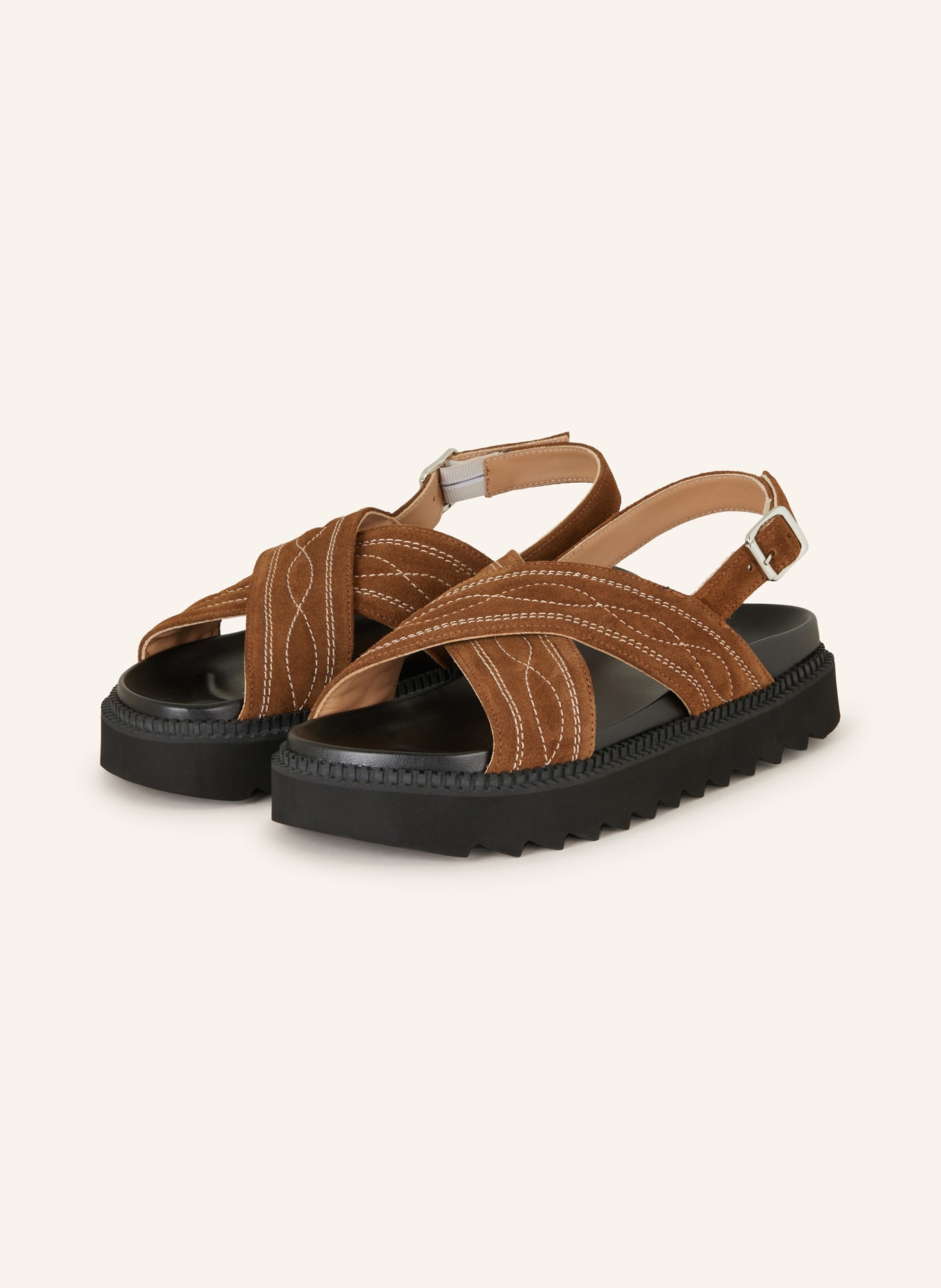 FREE LANCE Sandals TRINITY, Color: BROWN (Image 1)
