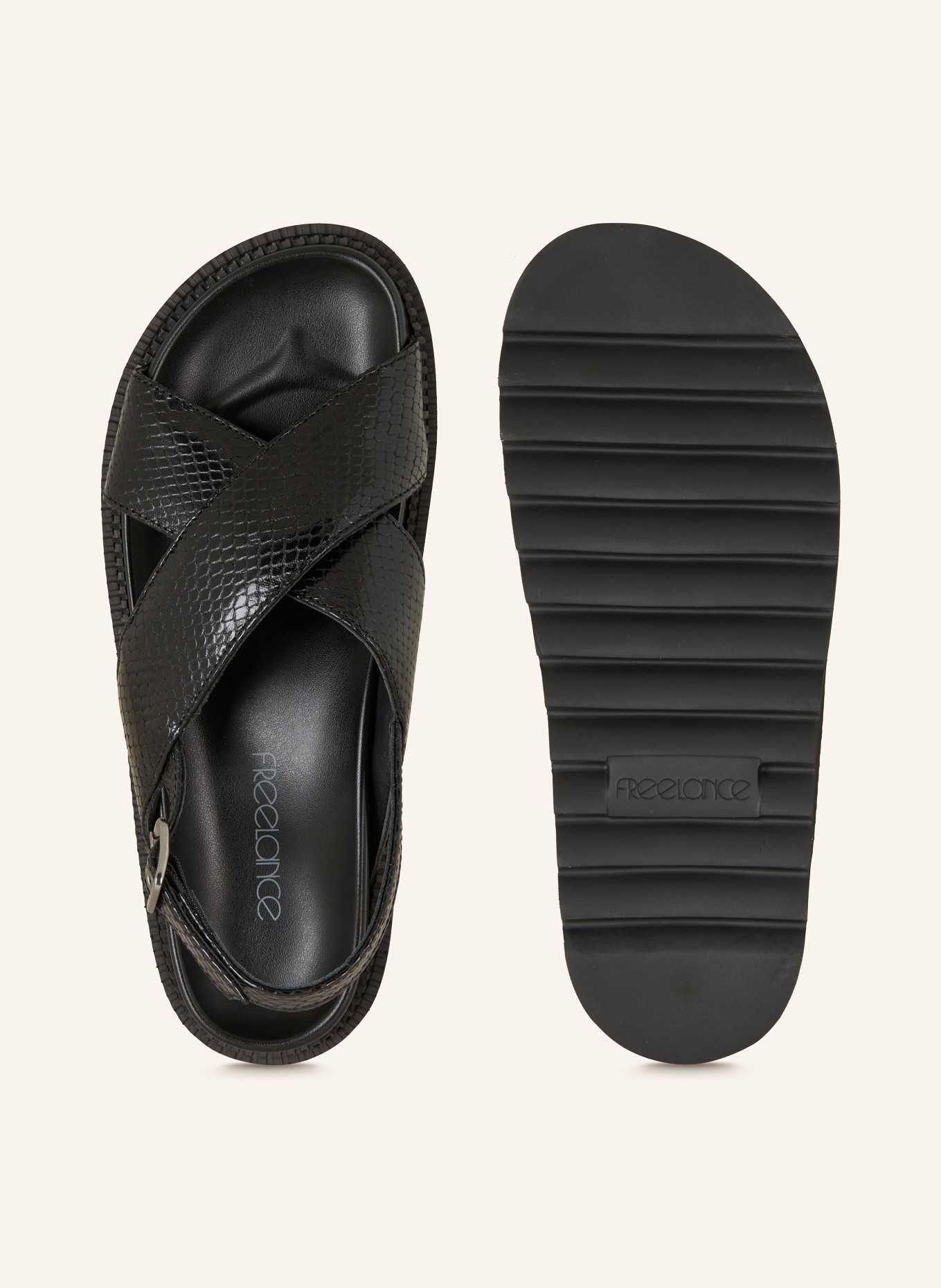 FREE LANCE Sandals TRINITY, Color: BLACK (Image 5)