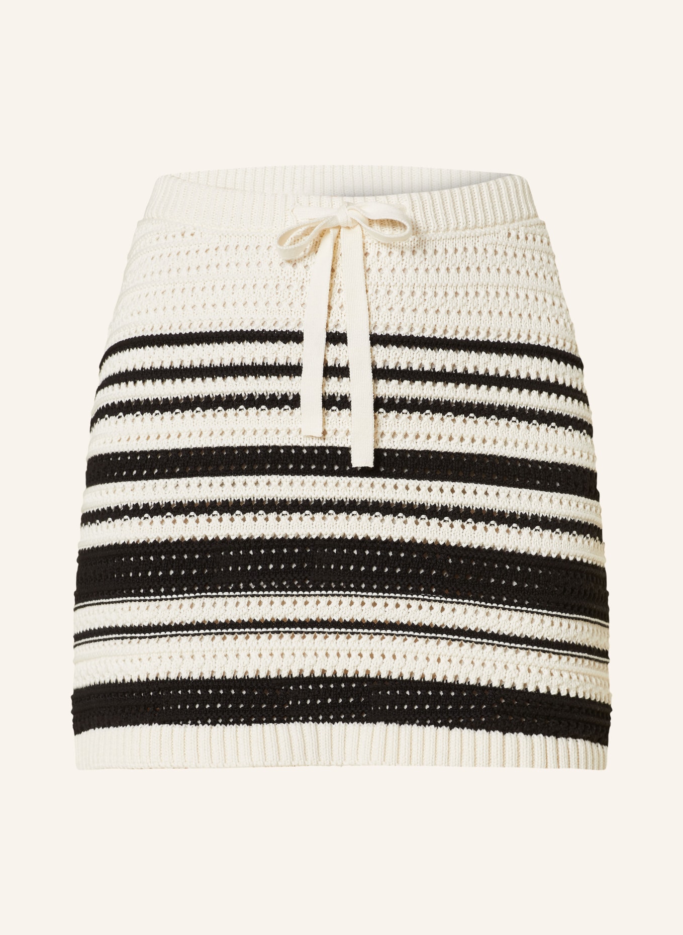 MRS & HUGS Knit skirt, Color: BLACK/ CREAM (Image 1)