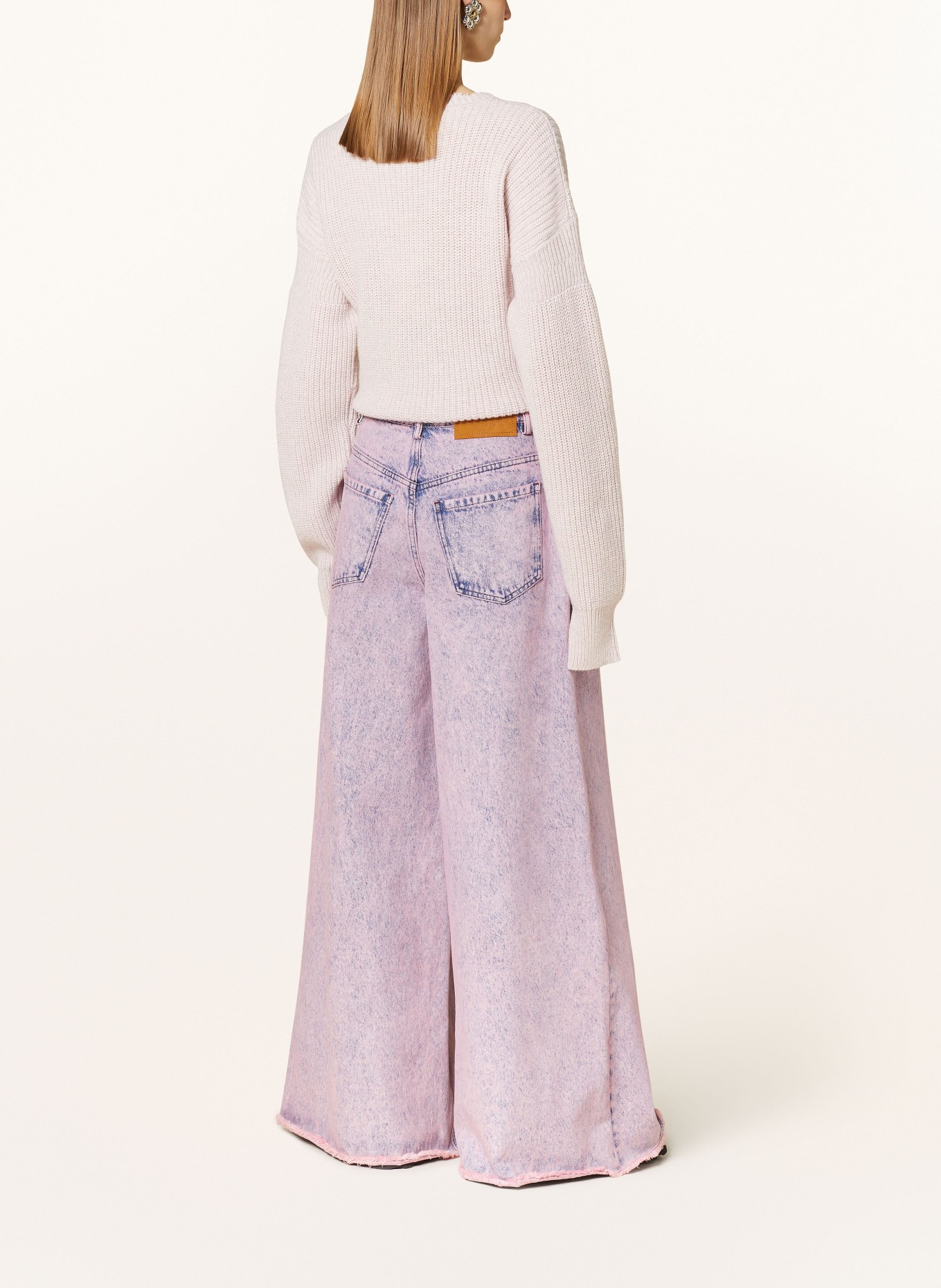MARNI Flared jeans, Color: MBC13 PINK GUMMY (Image 3)