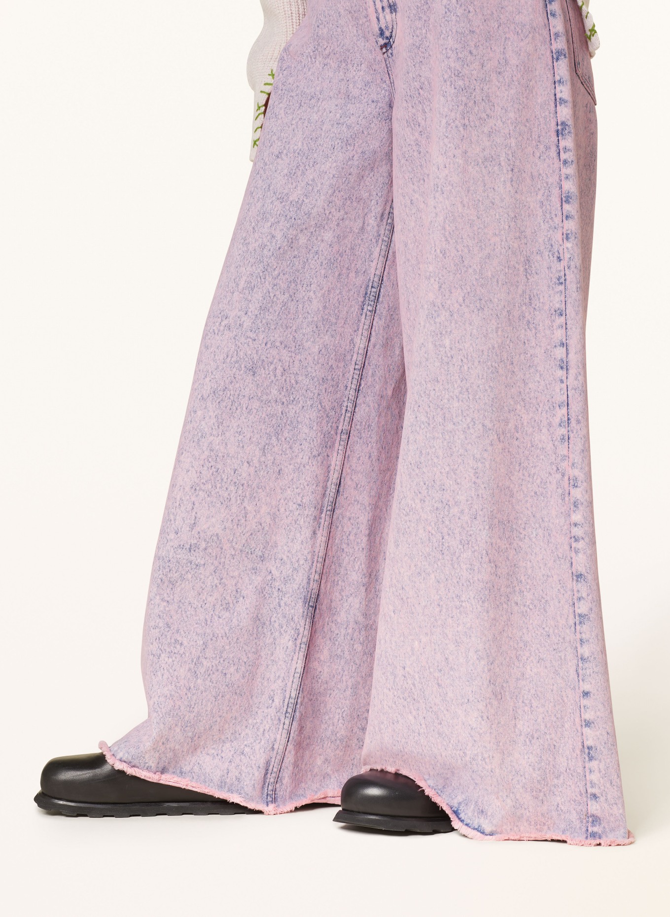 MARNI Flared jeans, Color: MBC13 PINK GUMMY (Image 5)