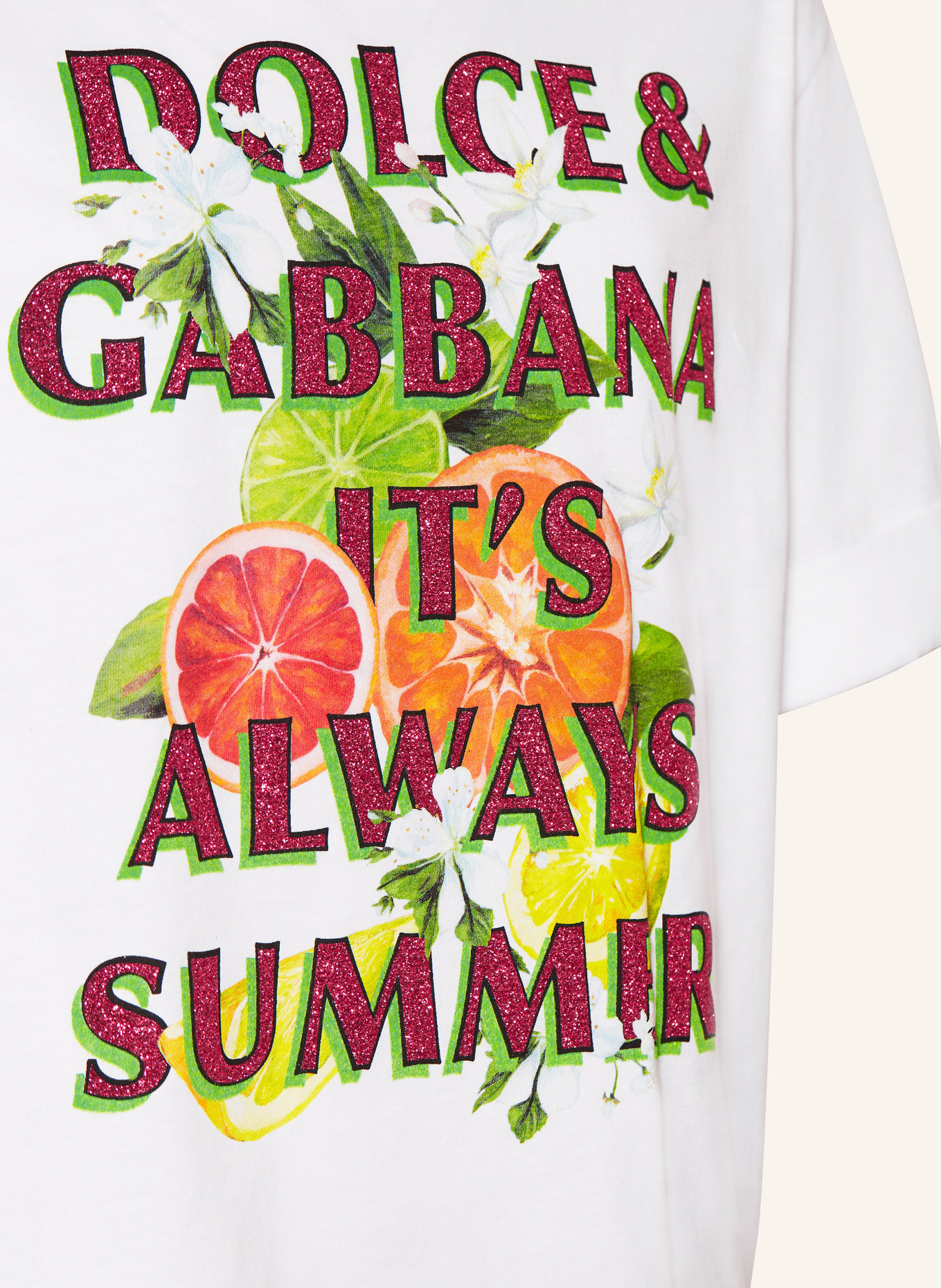 DOLCE & GABBANA T-Shirt, Farbe: WEISS/ ORANGE/ GELB (Bild 3)