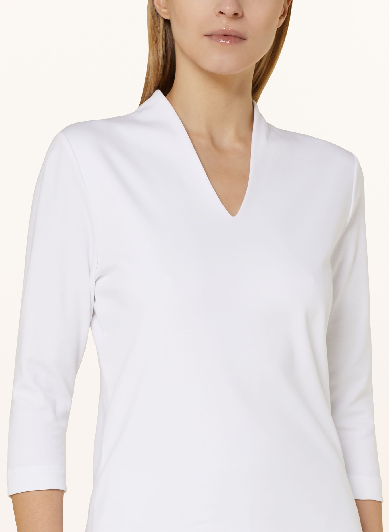 efixelle Shirt with 3/4 sleeves, Color: WHITE (Image 4)