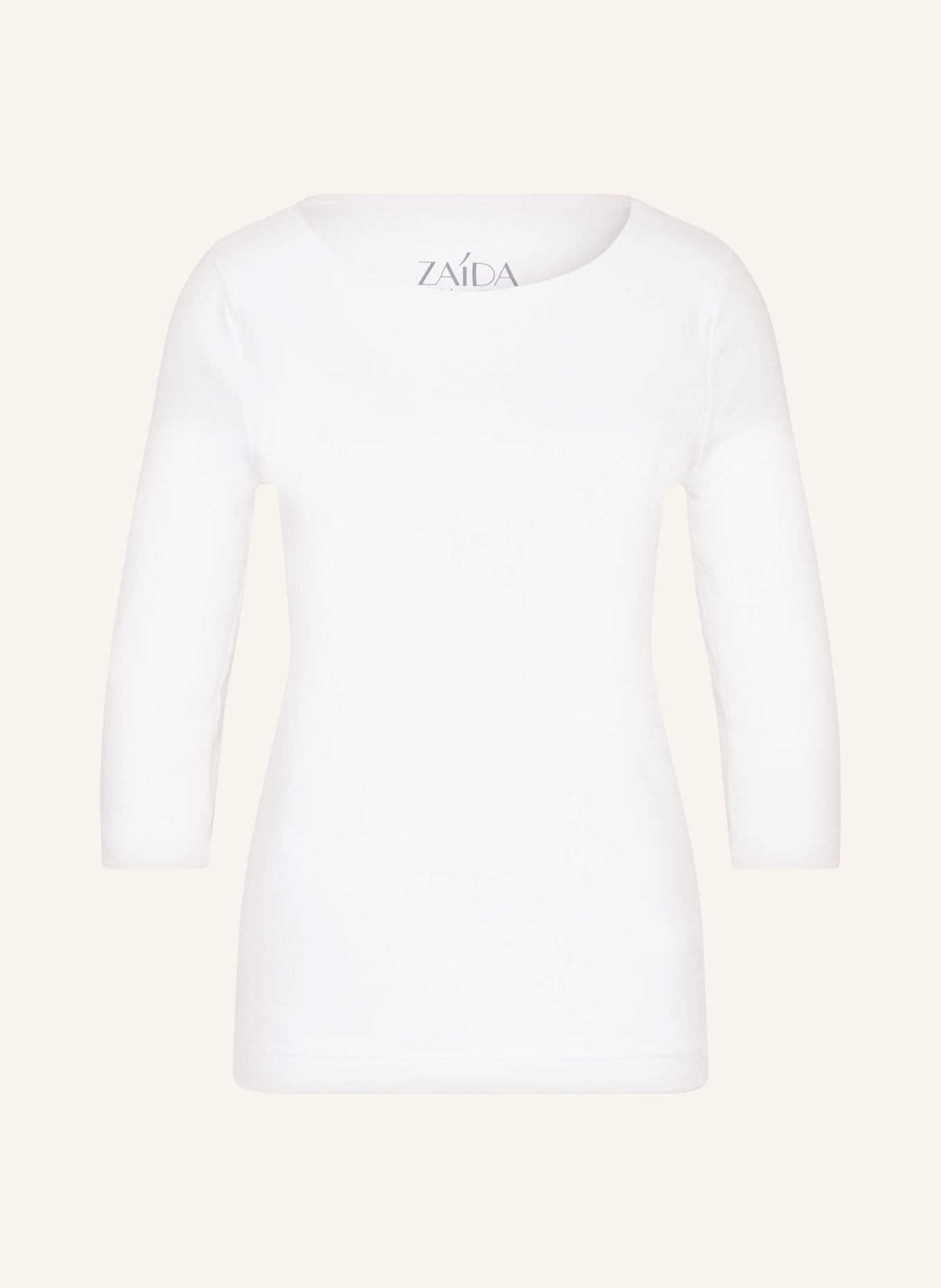 ZAÍDA Shirt with 3/4 sleeves, Color: WHITE (Image 1)