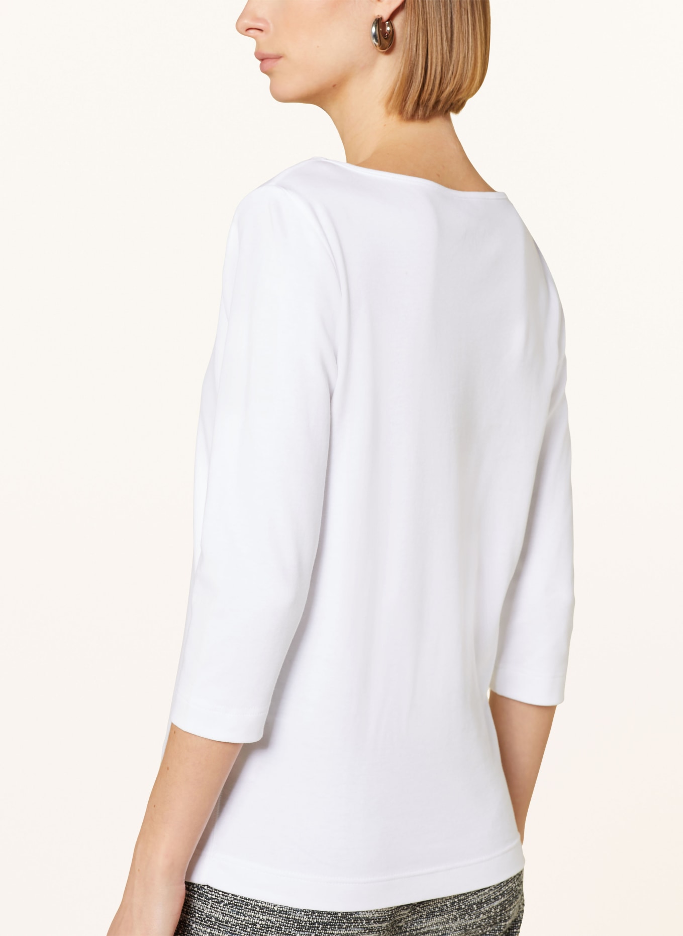 ZAÍDA Shirt with 3/4 sleeves, Color: WHITE (Image 4)