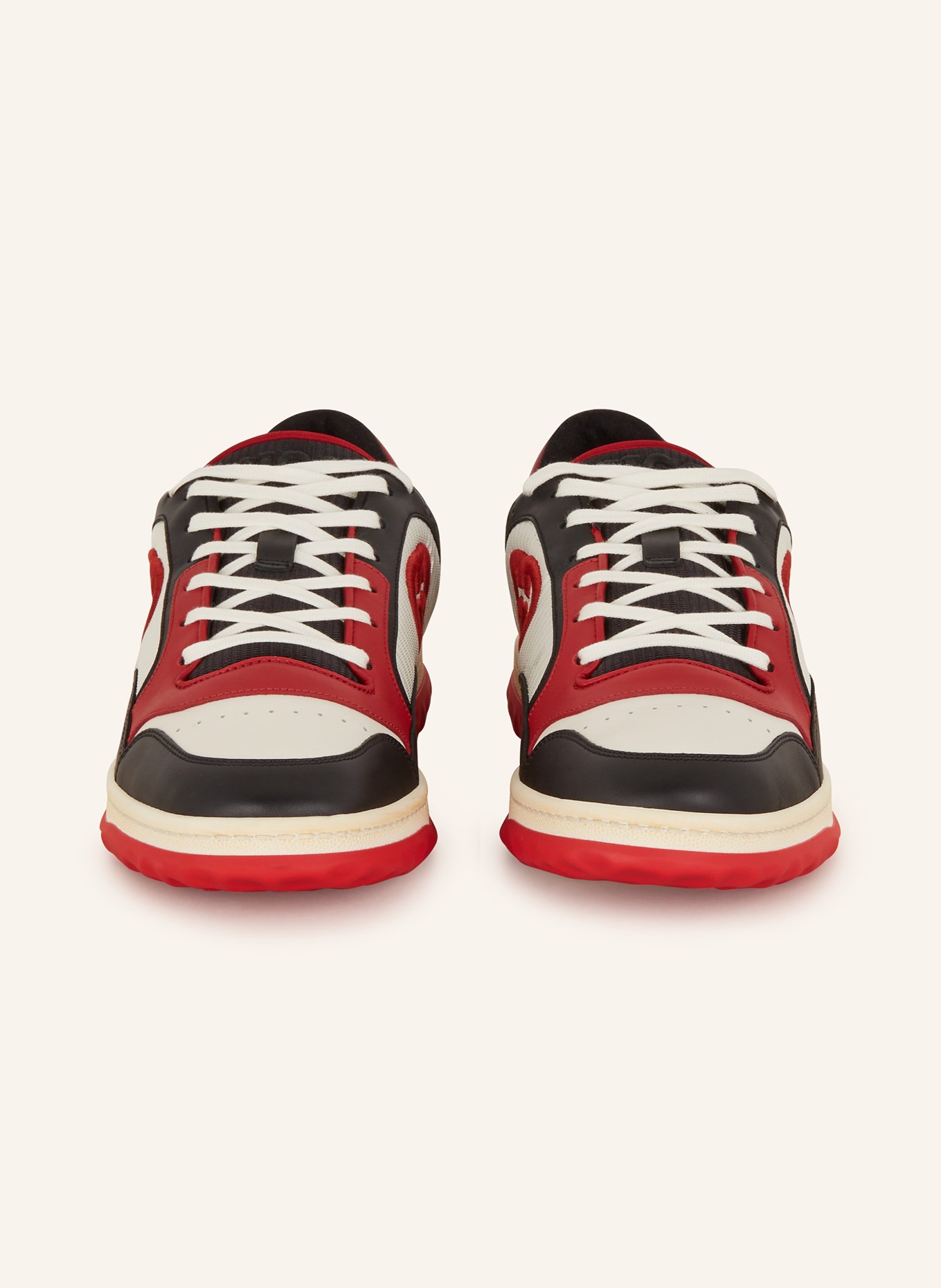 GUCCI Sneakersy MAC80, Kolor: 1051 BLACK/WHITE/RED (Obrazek 3)