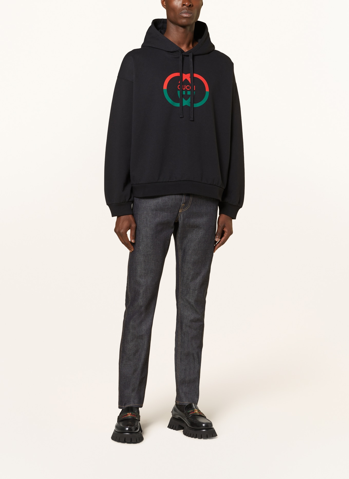 GUCCI Hoodie, Color: BLACK/ GREEN/ RED (Image 2)