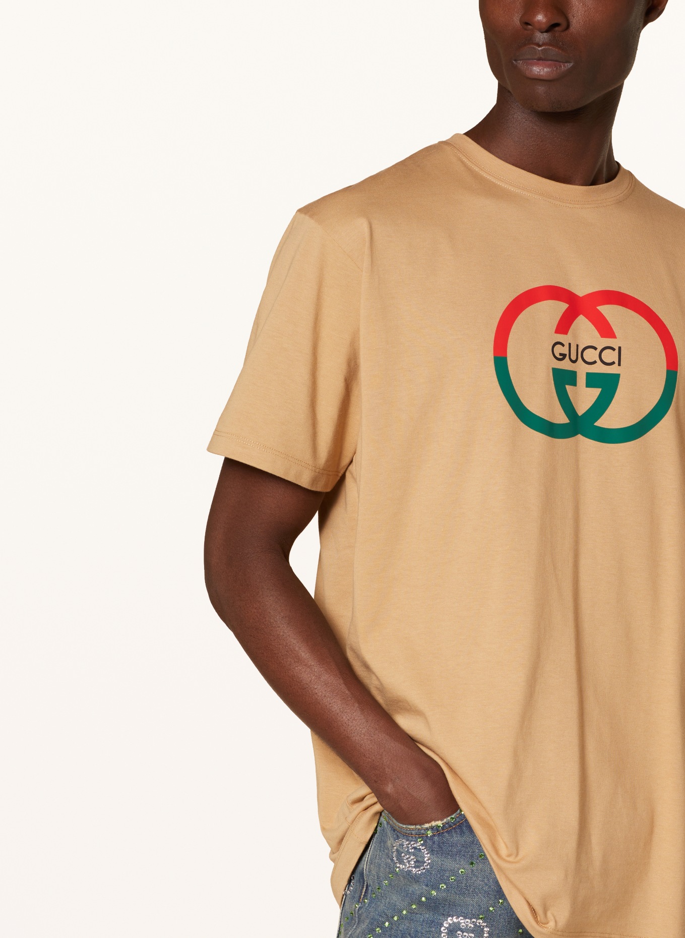 GUCCI T-shirt, Kolor: CAMELOWY (Obrazek 4)