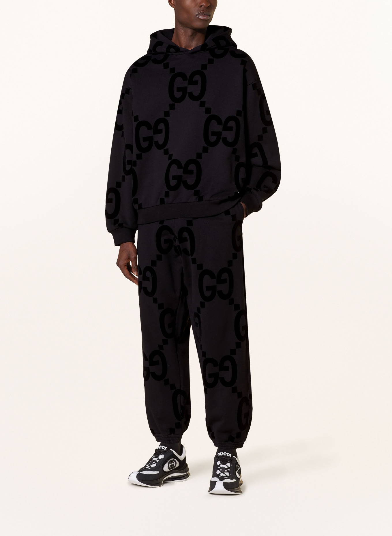 GUCCI Sweatpants GG MACRO, Color: BLACK (Image 2)
