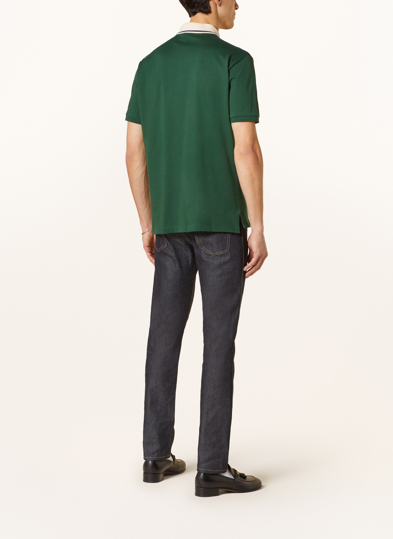 GUCCI Polo shirt regular fit, Color: DARK GREEN/ DARK BLUE/ RED (Image 3)