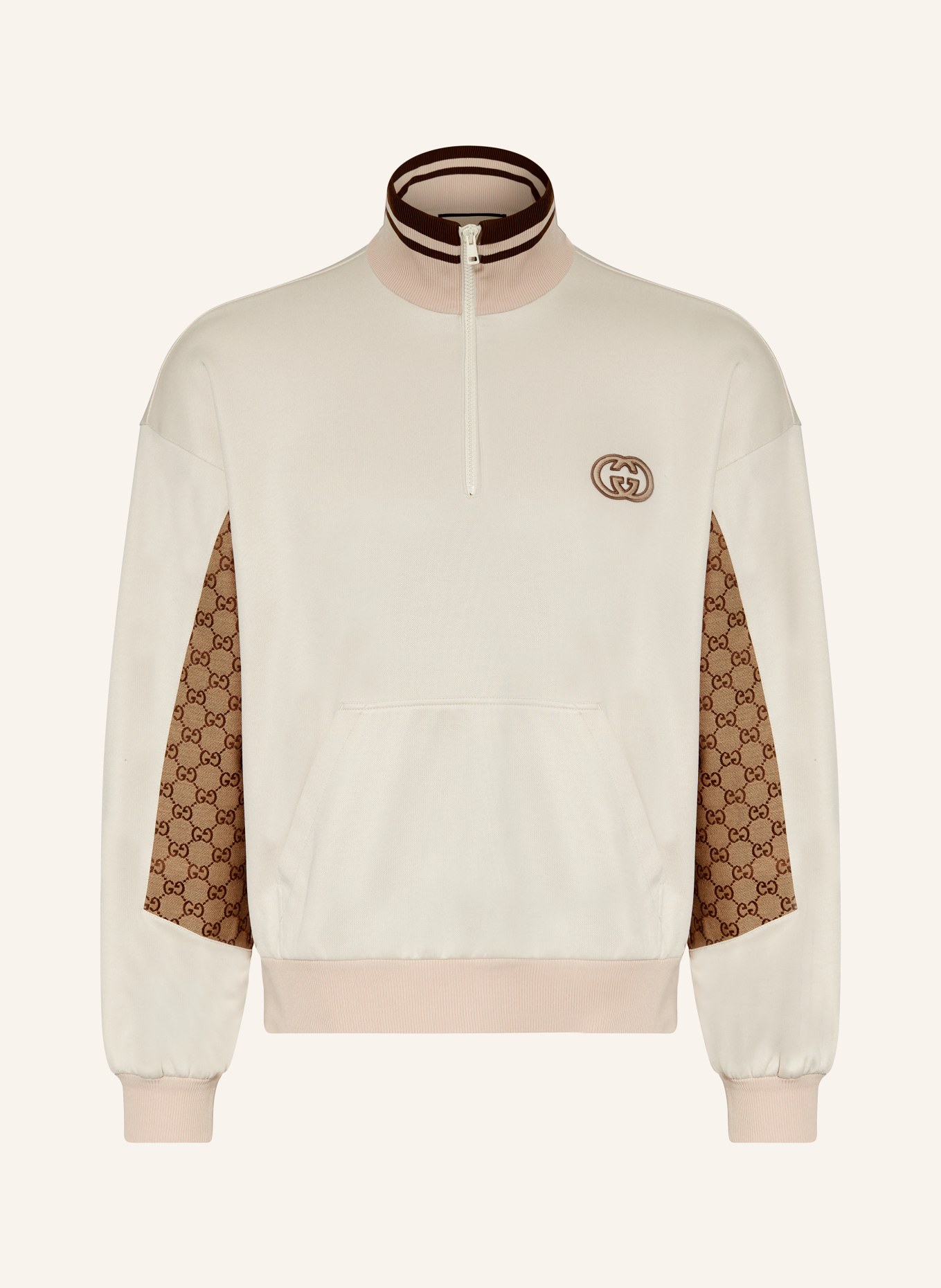 GUCCI Jersey half zip sweater