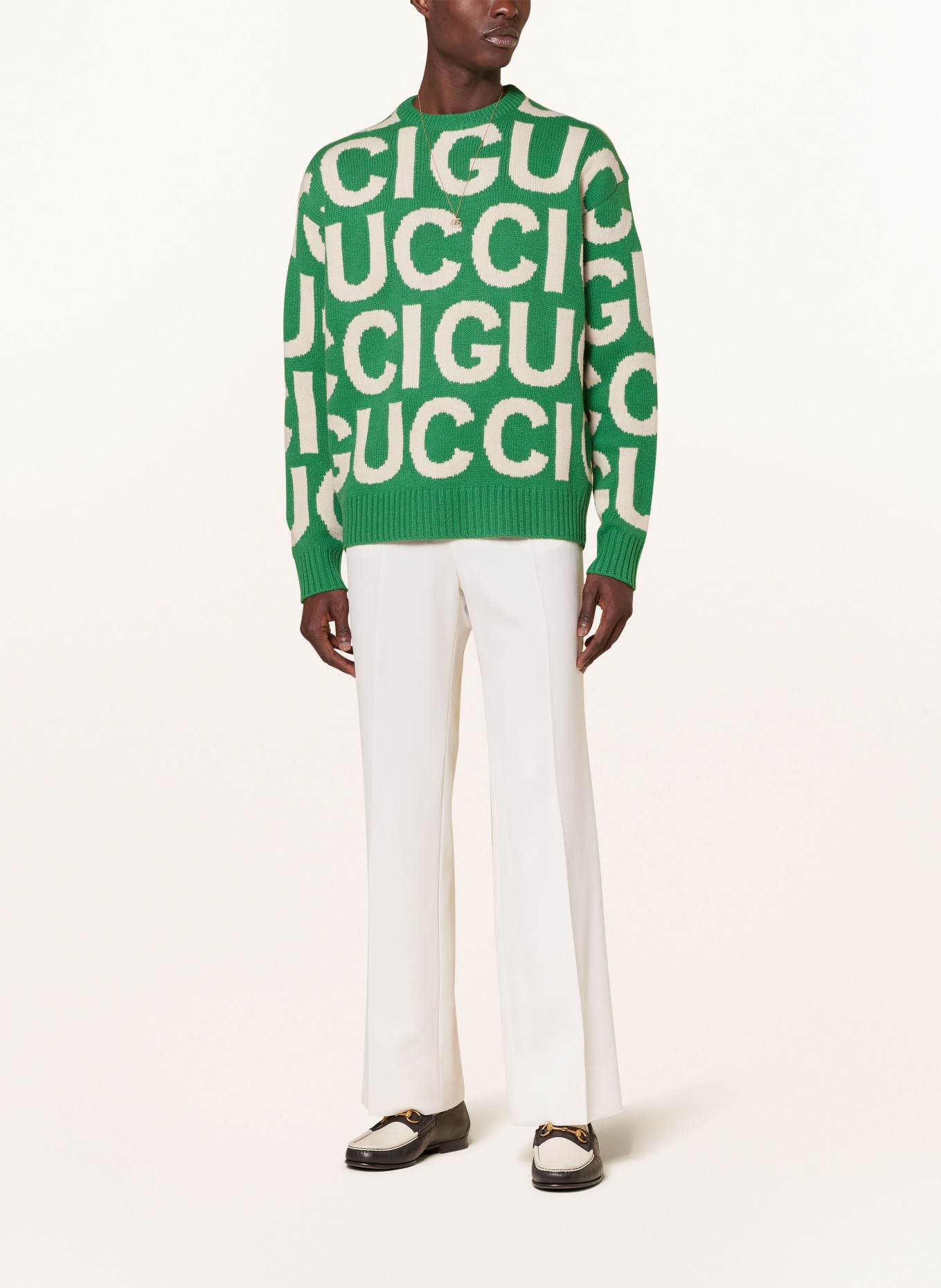 GUCCI Sweater, Color: GREEN/ CREAM (Image 2)