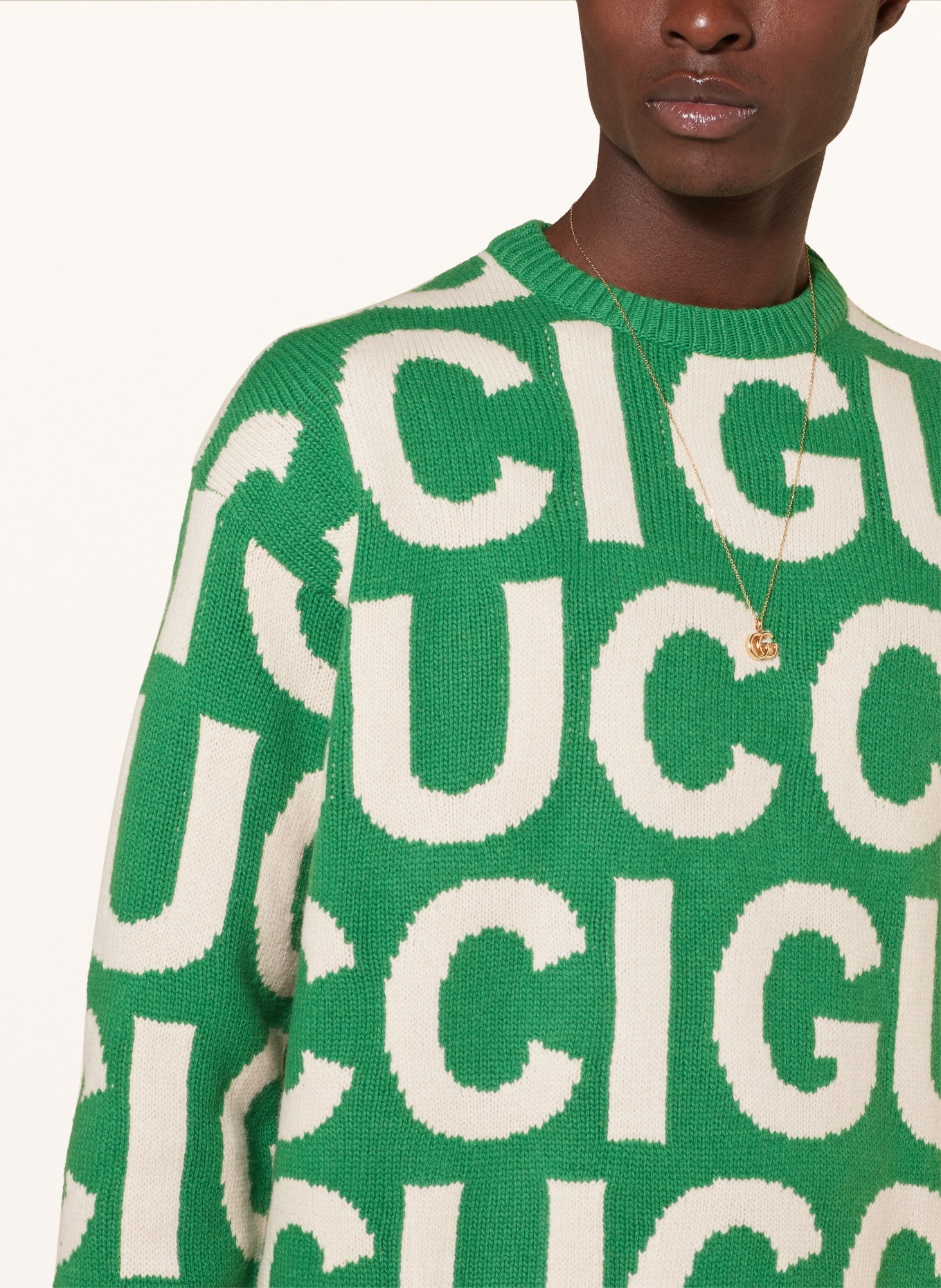 GUCCI Sweater, Color: GREEN/ CREAM (Image 4)