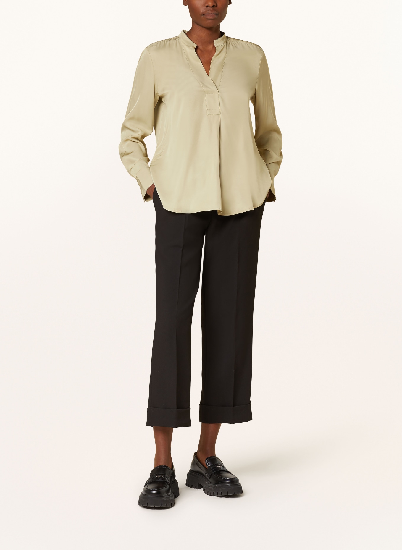 Marc O'Polo Shirt blouse, Color: OLIVE/ LIGHT GREEN (Image 2)