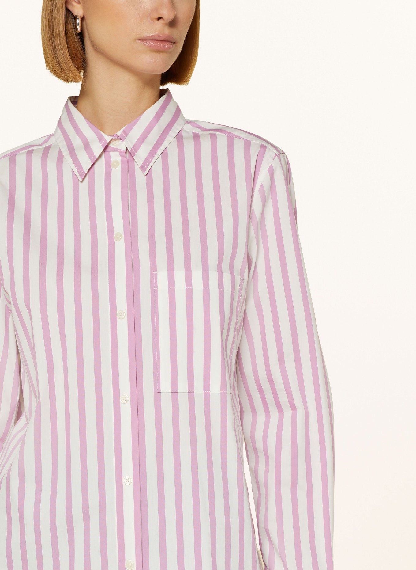 Marc O'Polo Shirt blouse, Color: WHITE/ PINK (Image 4)