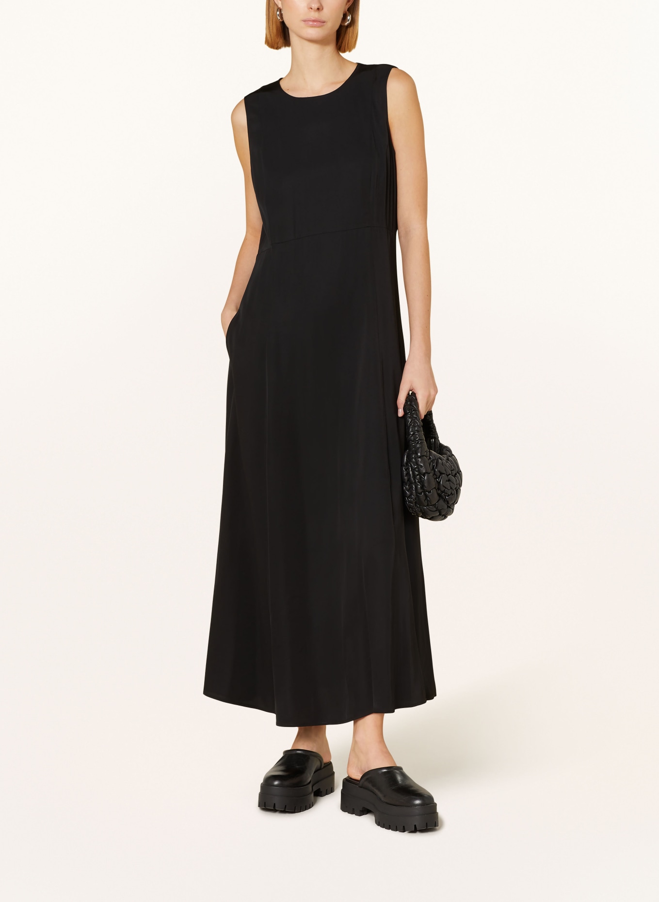 Marc O'Polo Satin dress, Color: BLACK (Image 2)