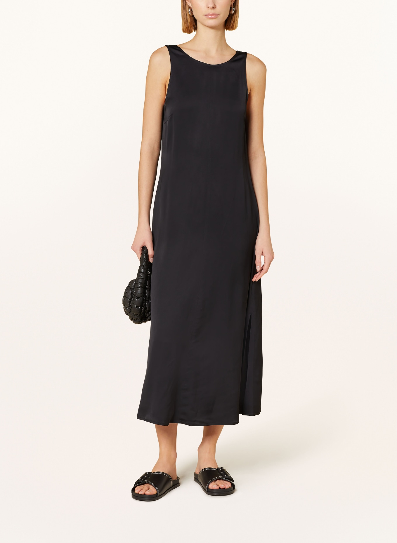 Marc O'Polo Satin dress, Color: BLACK (Image 2)