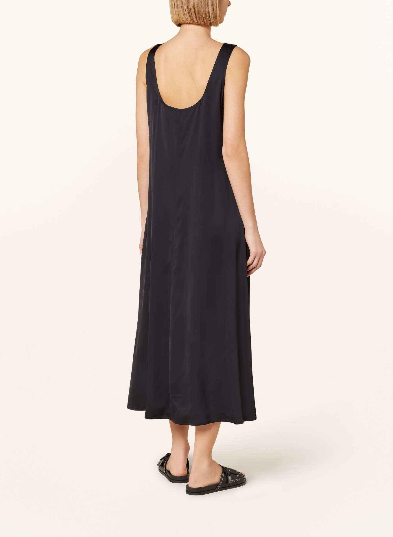 Marc O'Polo Satin dress, Color: BLACK (Image 3)