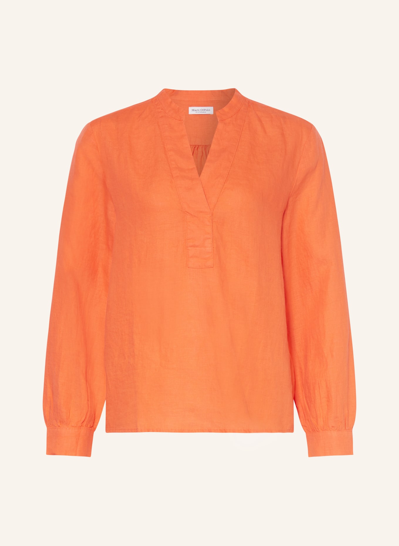 Marc O'Polo Shirt blouse made of linen, Color: ORANGE (Image 1)