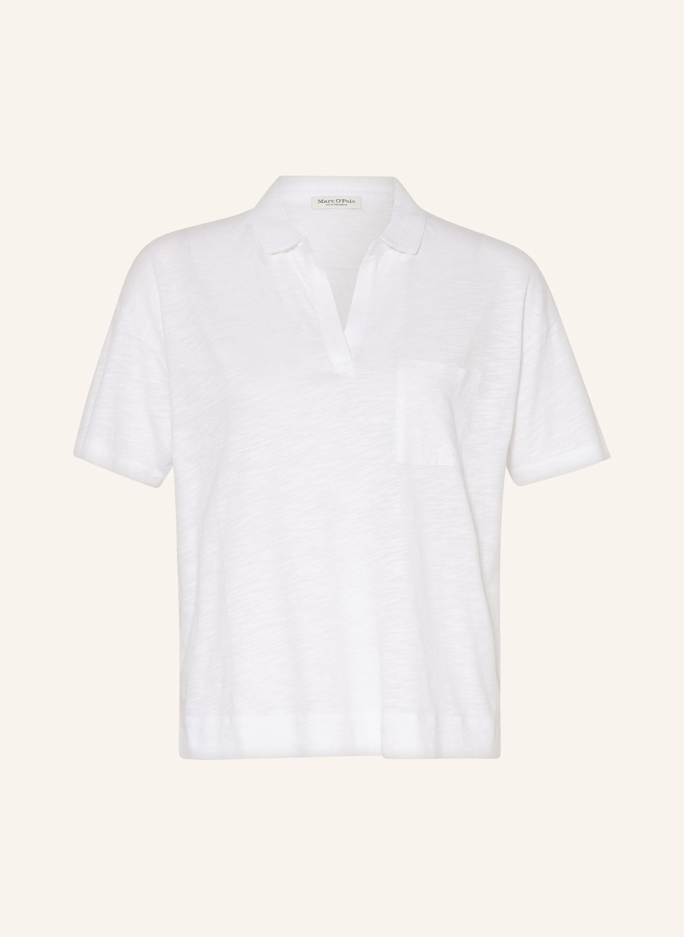 Marc O'Polo Jersey-Poloshirt, Farbe: WEISS (Bild 1)
