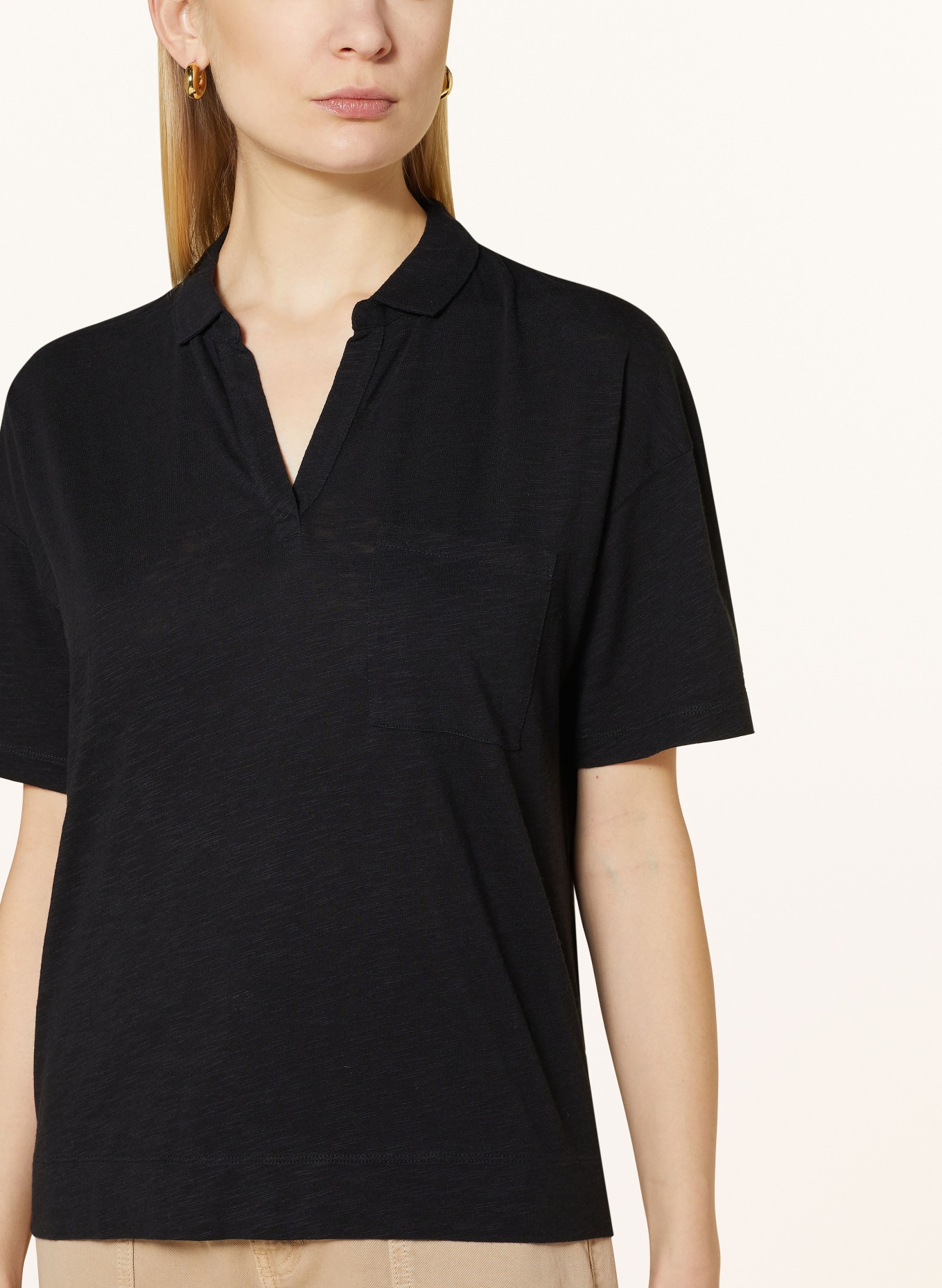 Marc O'Polo Jersey polo shirt, Color: BLACK (Image 4)