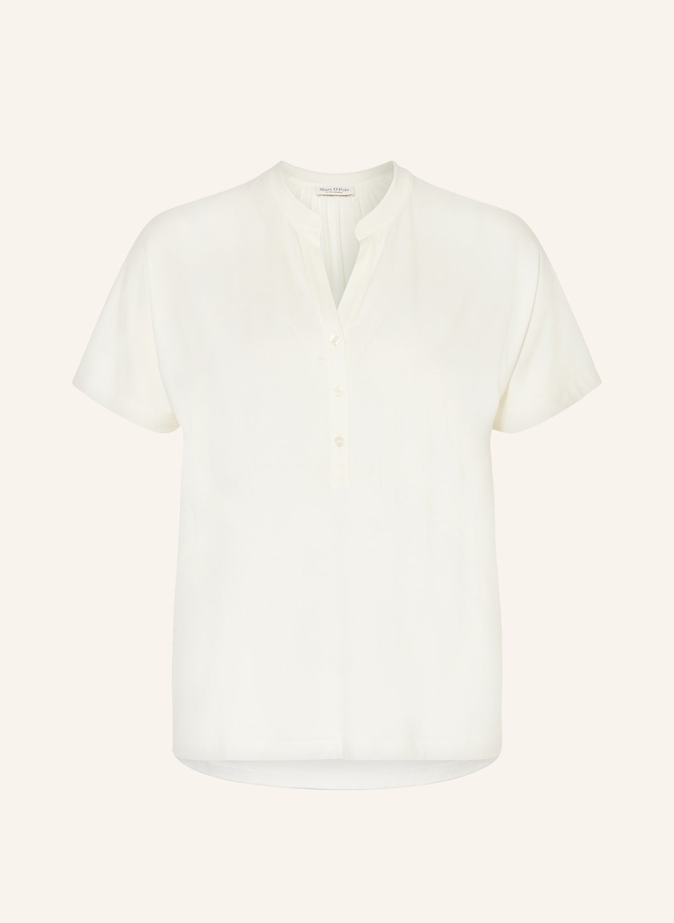 Marc O'Polo Shirt blouse made of jersey, Color: WHITE (Image 1)