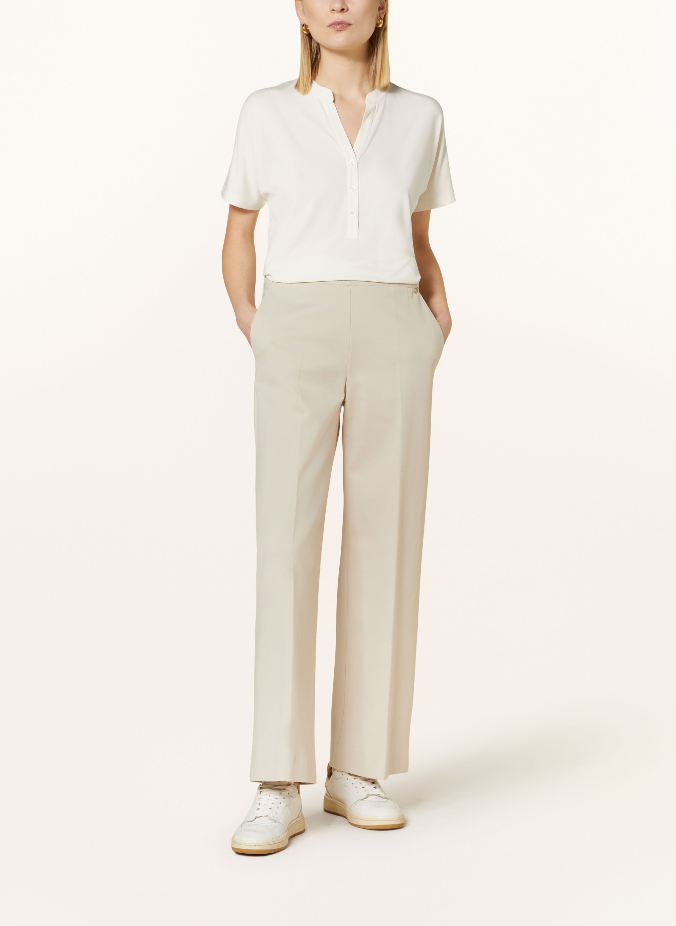 Marc O'Polo Shirt blouse made of jersey, Color: WHITE (Image 2)